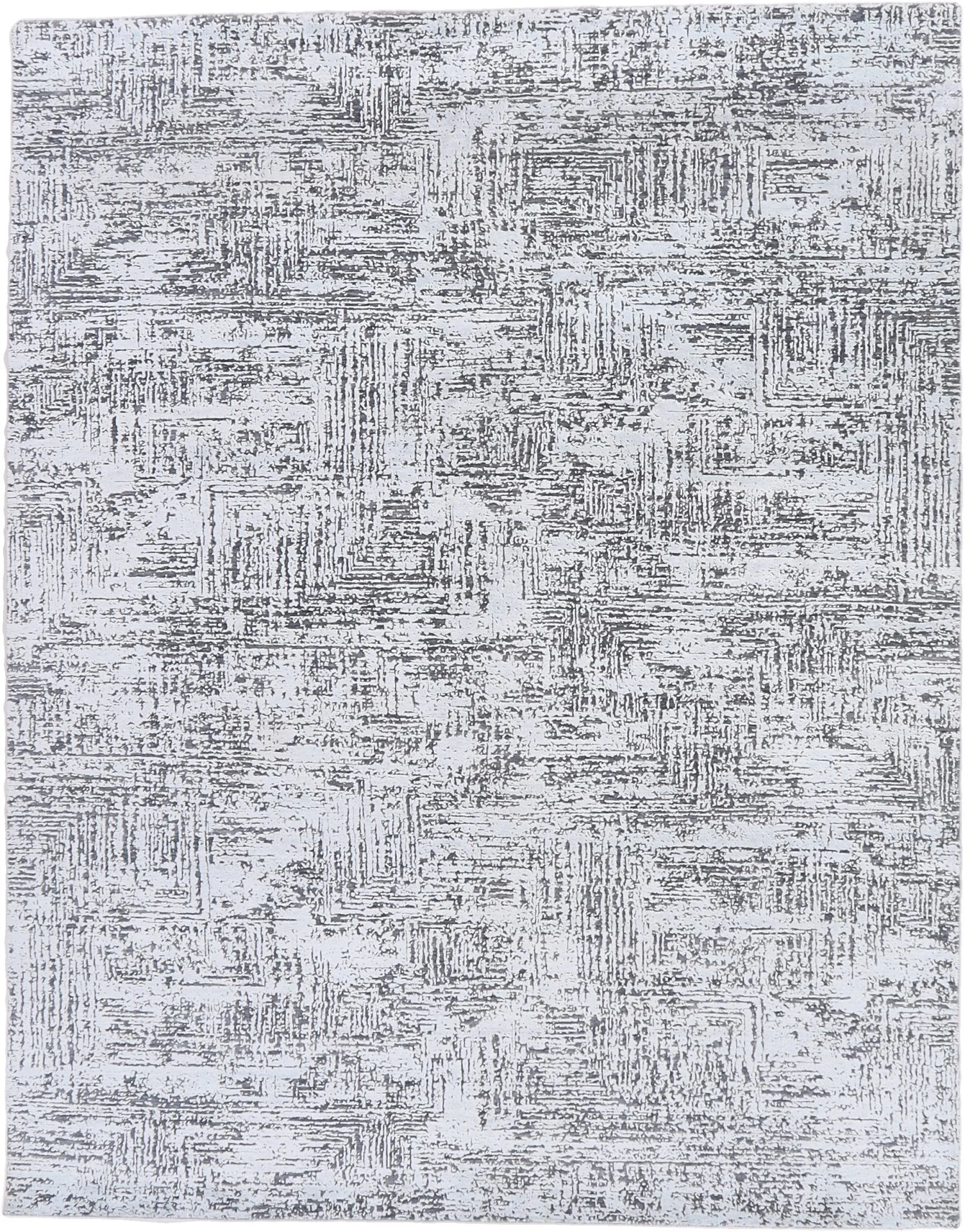 Wool & Silk Indian Rug 241 × 305 cm, hand-knotted