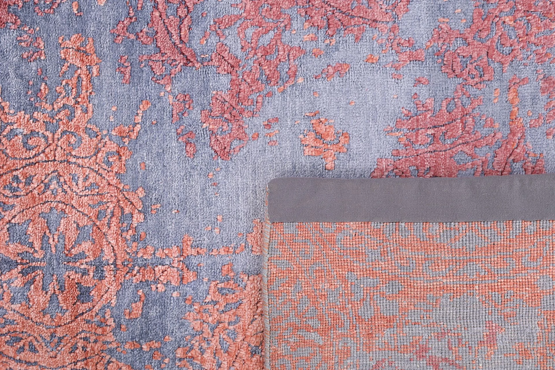 Hand-Knotted Indian Rug, 116 × 179 cm, Wool & Silk - Image 6