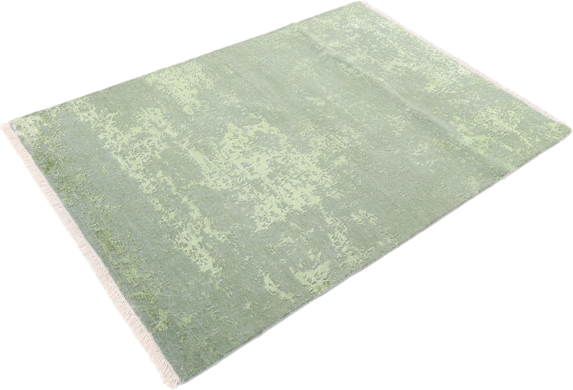 Alternative view of Indian Rug 123 × 178 cm in Wool & Silk, hand-knotted