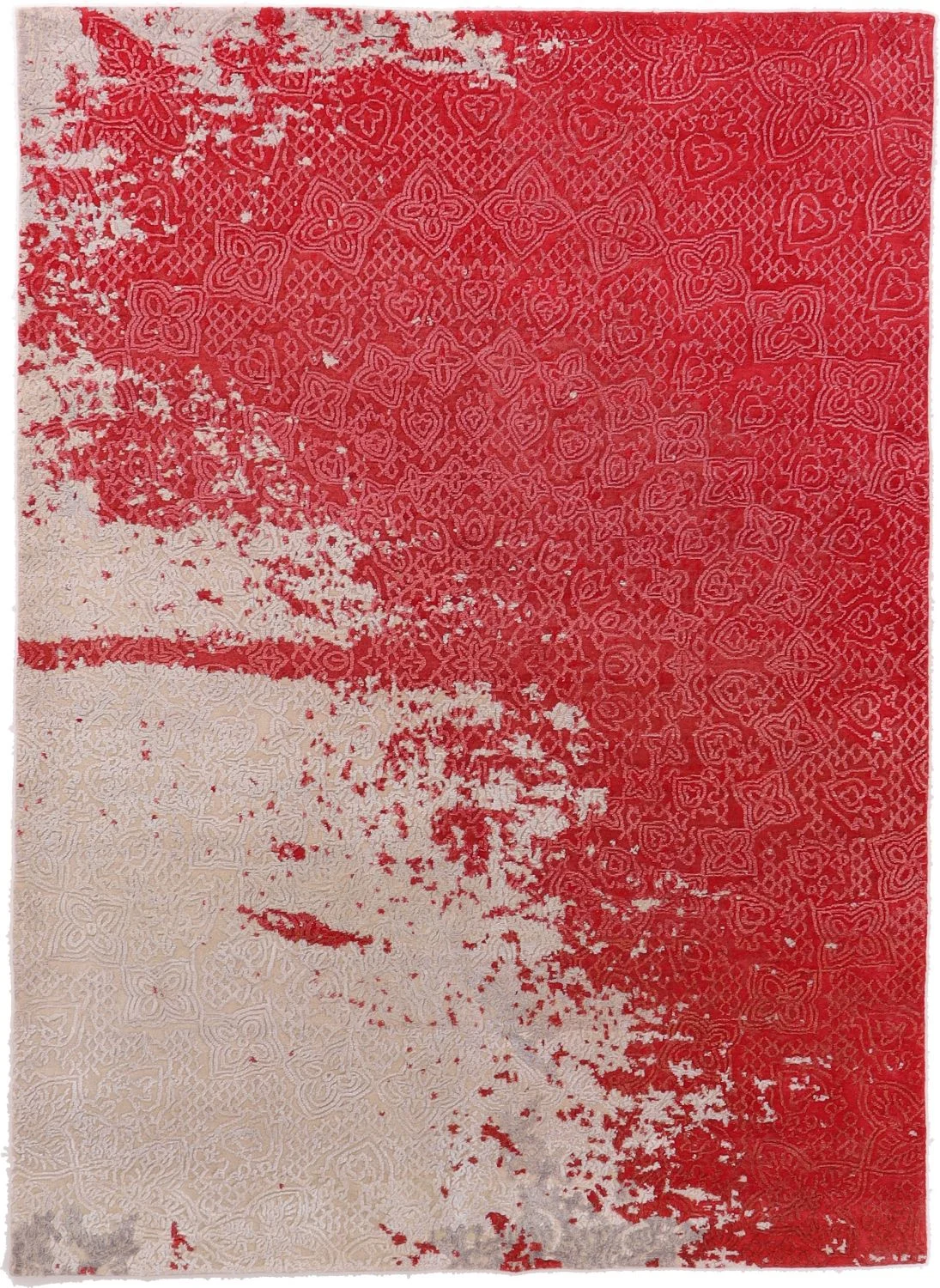 Indian Rug 167 × 244 cm in Wool & Silk, hand-knotted