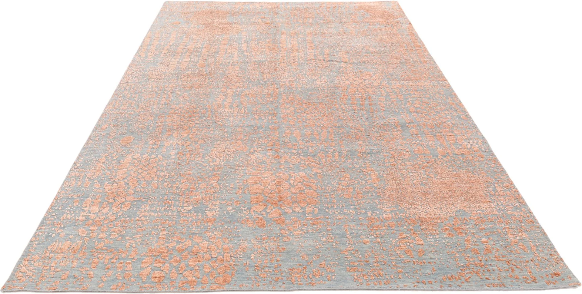 Alternative view of Hand-Knotted Indian Rug, 269 × 380 cm, Wool & Silk