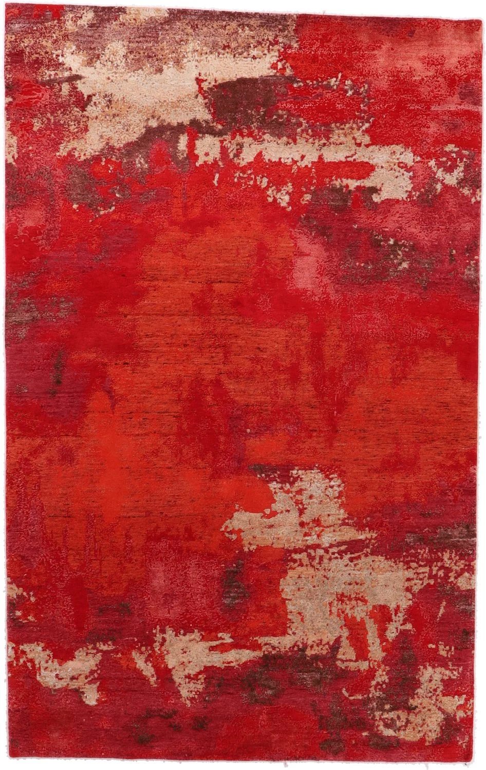 Wool & Silk Indian Rug 167 × 248 cm, hand-knotted