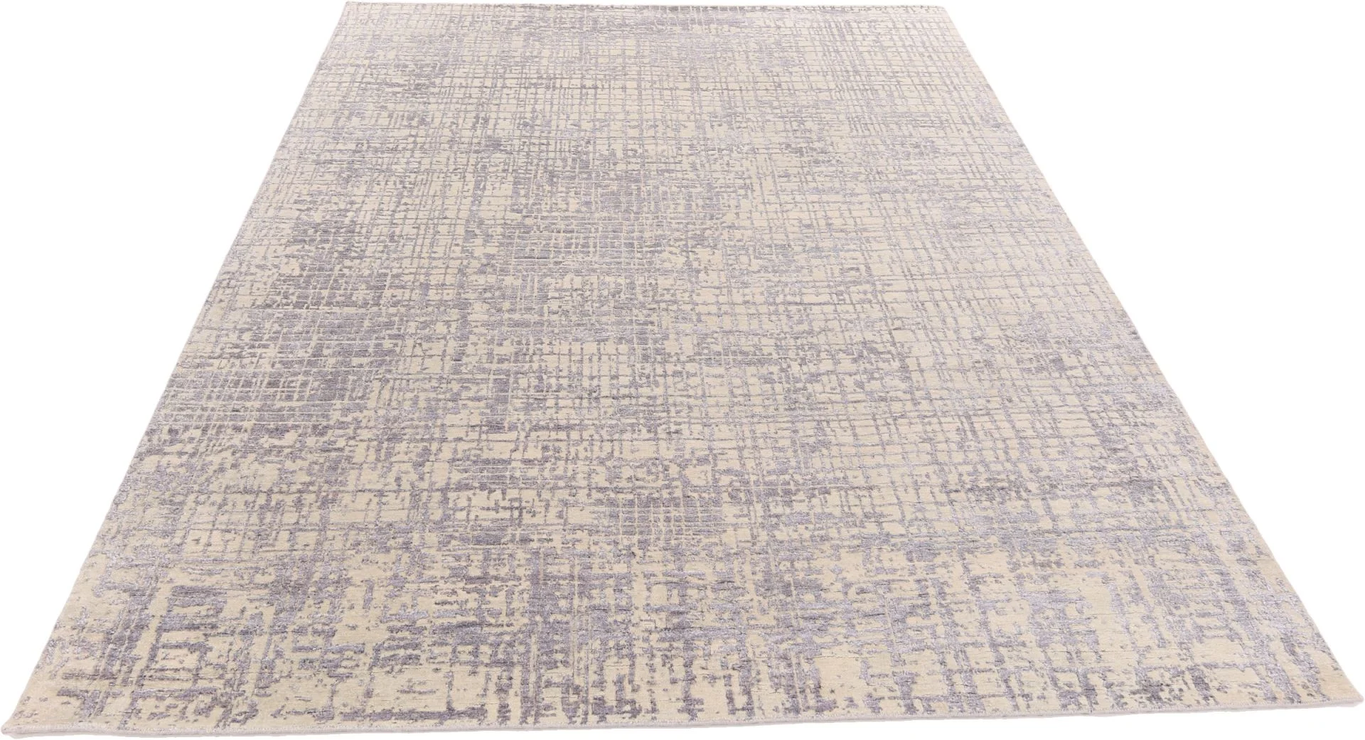 Alternative view of Hand-Knotted Indian Rug, 241 × 314 cm, Wool & Silk