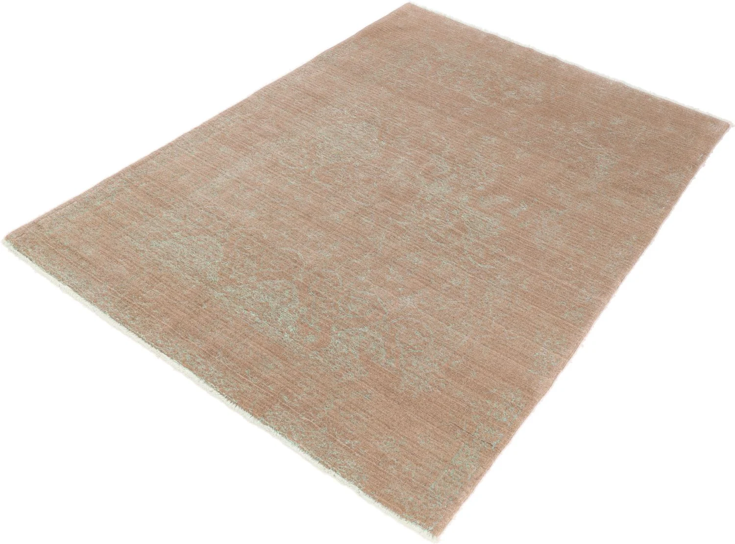 Hand-Knotted Indian Rug, 160 × 225 cm, Wool & Silk - Image 5