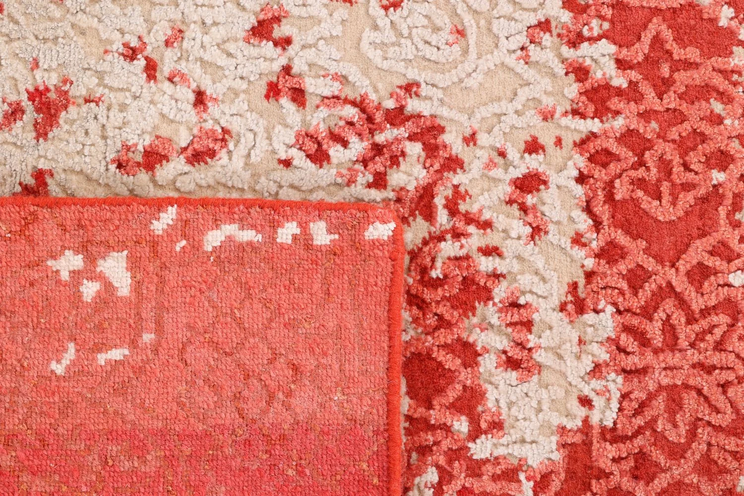 Indian Rug 167 × 244 cm in Wool & Silk, hand-knotted - Image 7