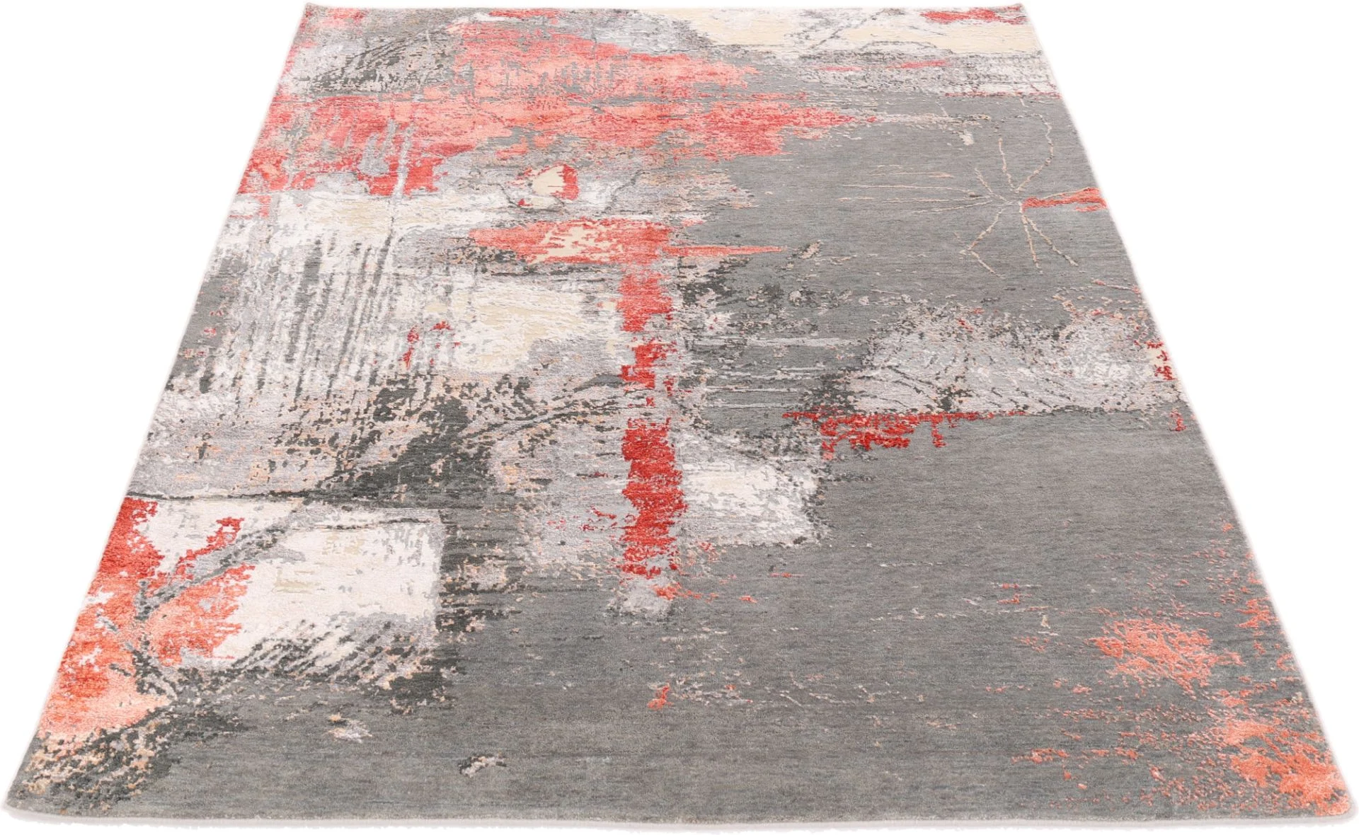 Alternative view of Indian Rug 173 × 241 cm in Wool & Silk, hand-knotted