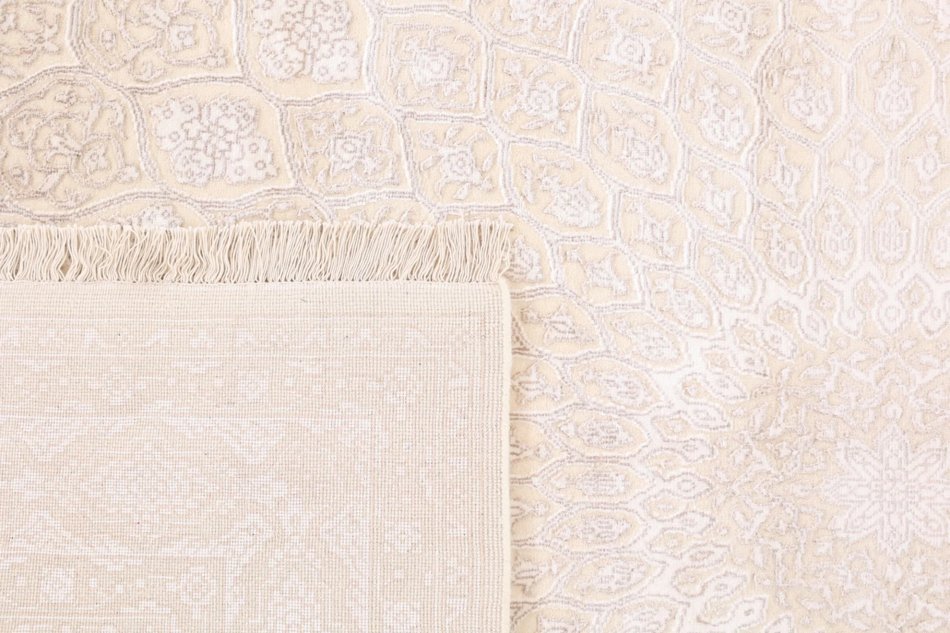 Wool & Silk Indian Rug 172 × 249 cm, hand-knotted - Image 7