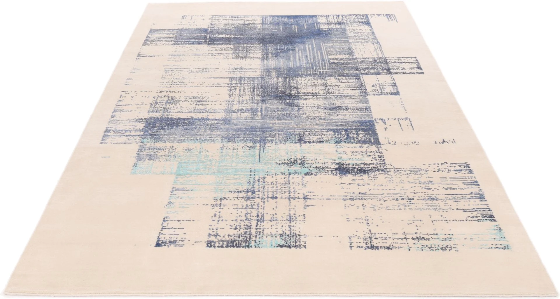 Alternative view of Wool & Silk Indian Rug 207 × 303 cm, hand-knotted