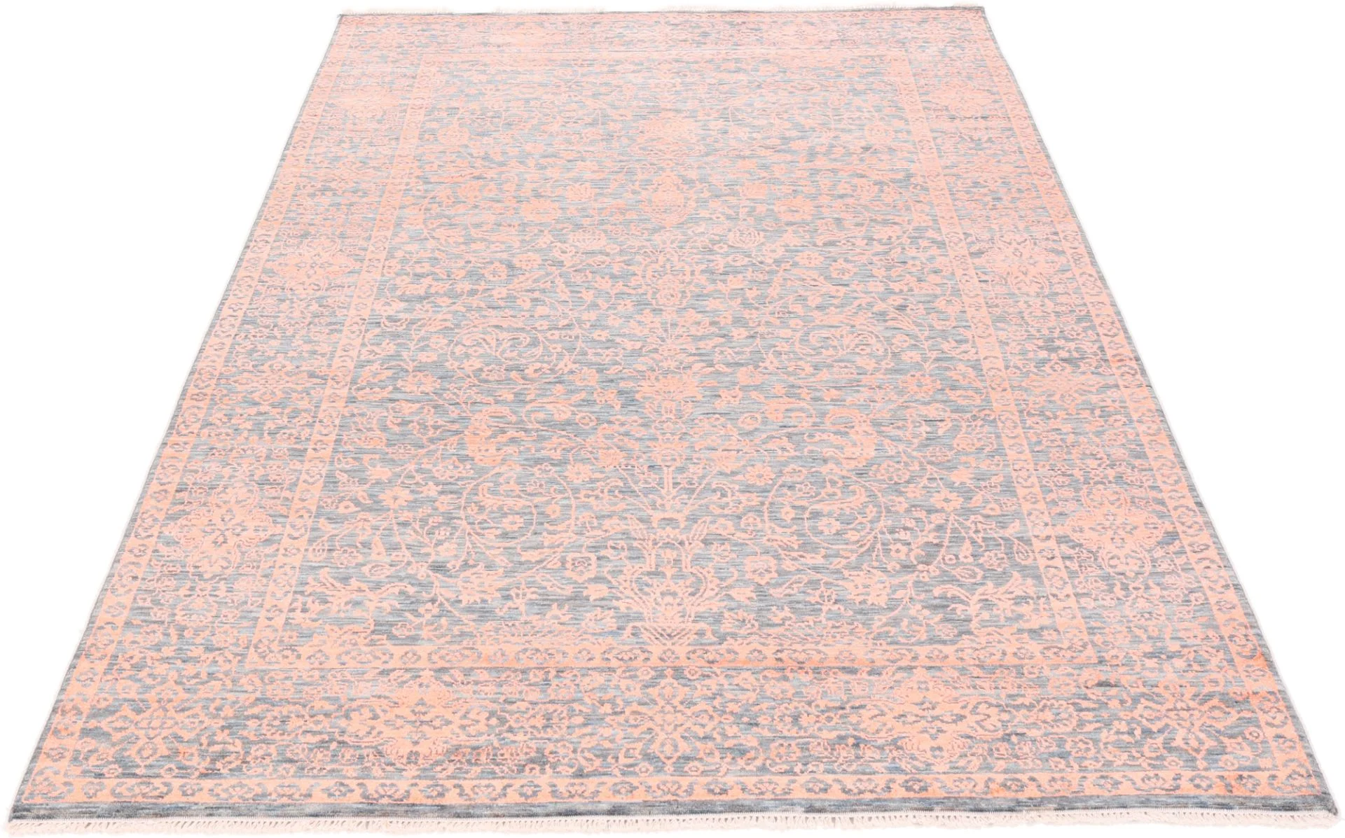 Wool & Silk Indian Rug 185 × 280 cm, hand-knotted - Image 3