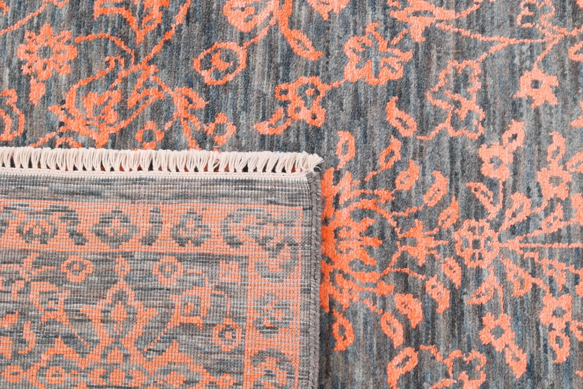 Wool & Silk Indian Rug 185 × 280 cm, hand-knotted - Image 7