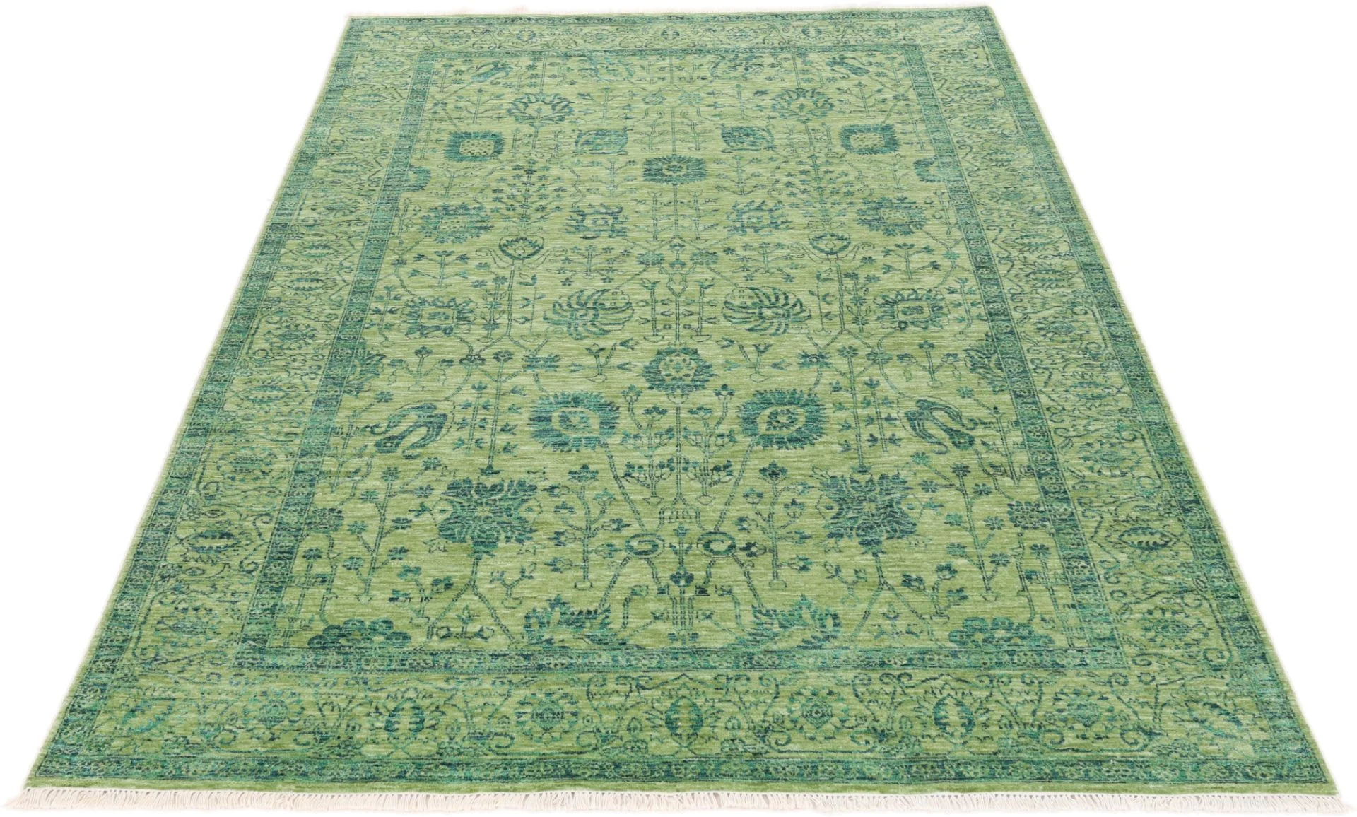 Alternative view of Indian Rug 180 × 283 cm in Wool & Silk, hand-knotted