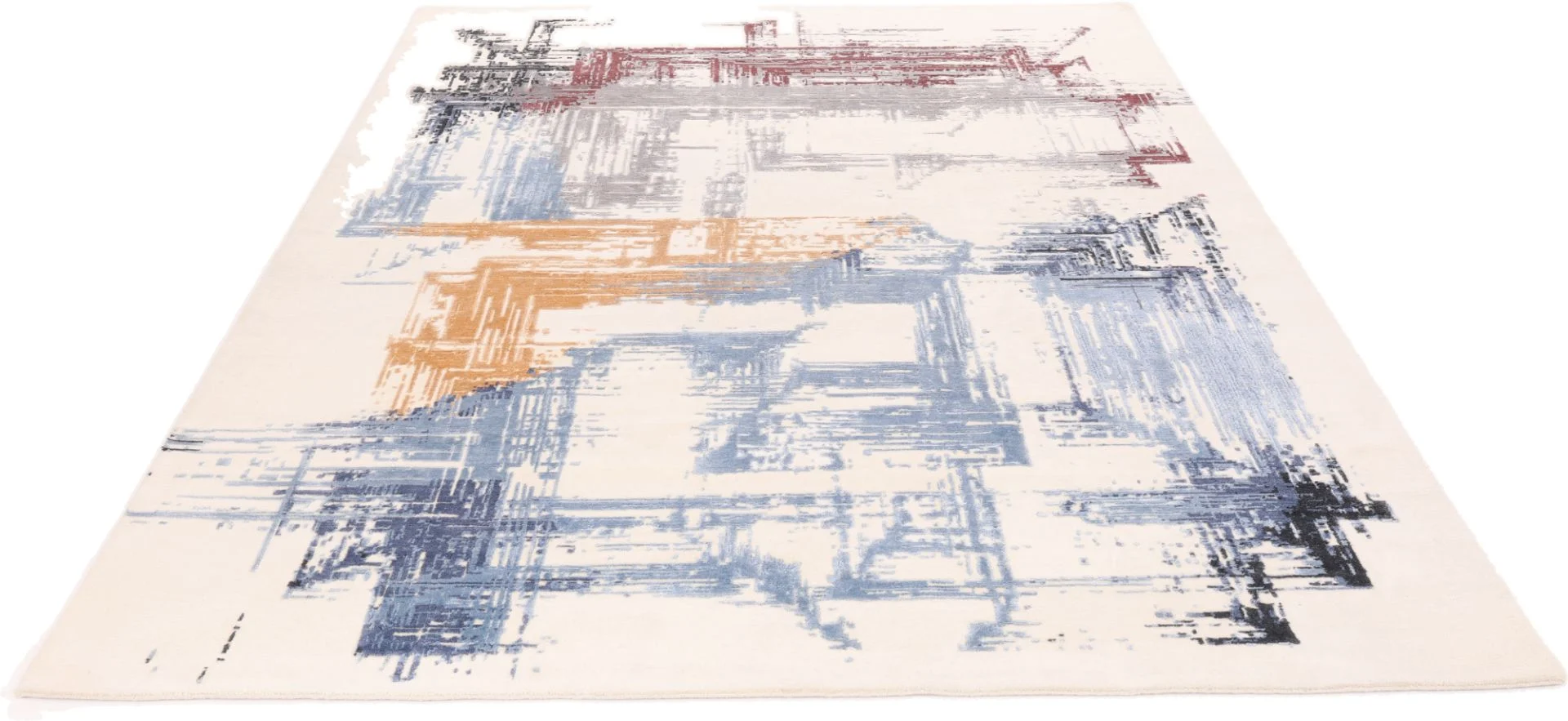 Alternative view of Hand-Knotted Indian Rug, 250 × 308 cm, Wool & Silk
