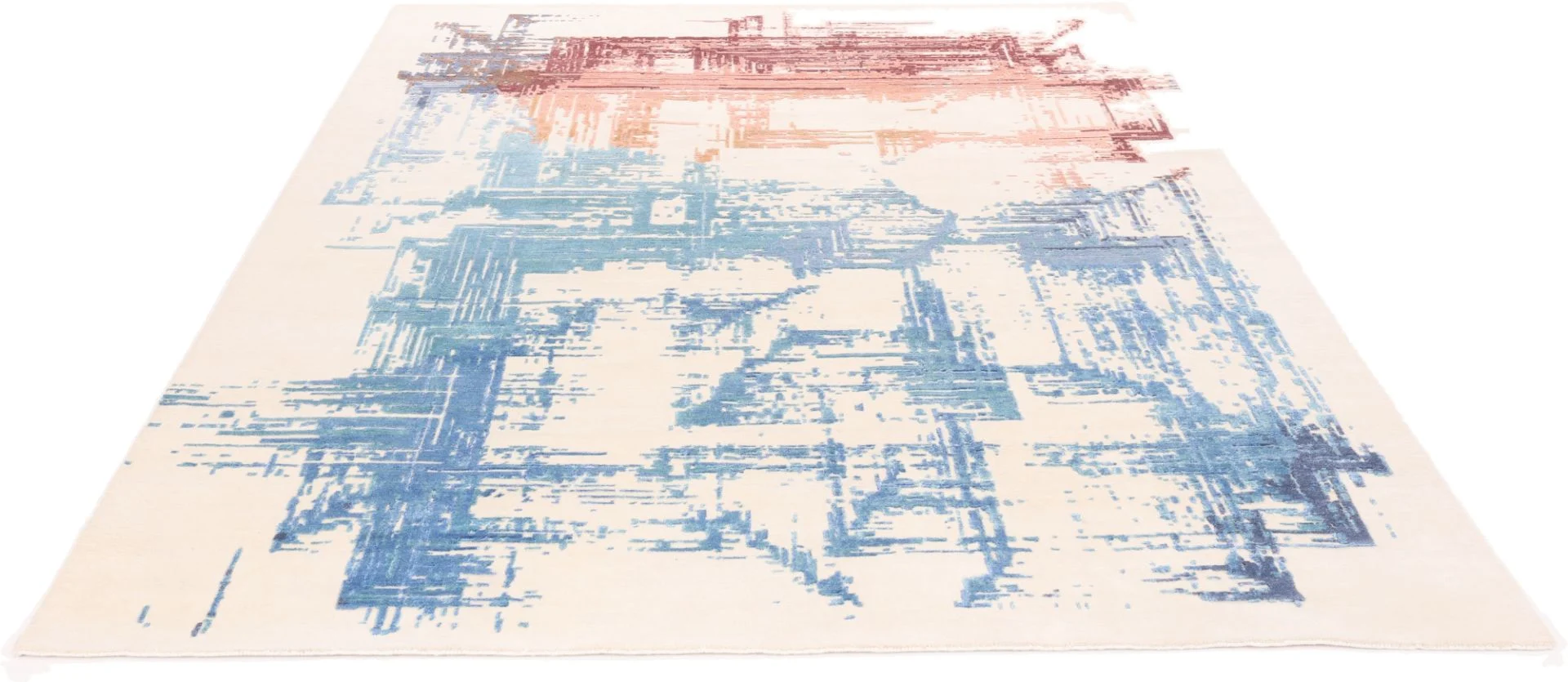 Alternative view of Hand-Knotted Indian Rug, 248 × 298 cm, Wool & Silk