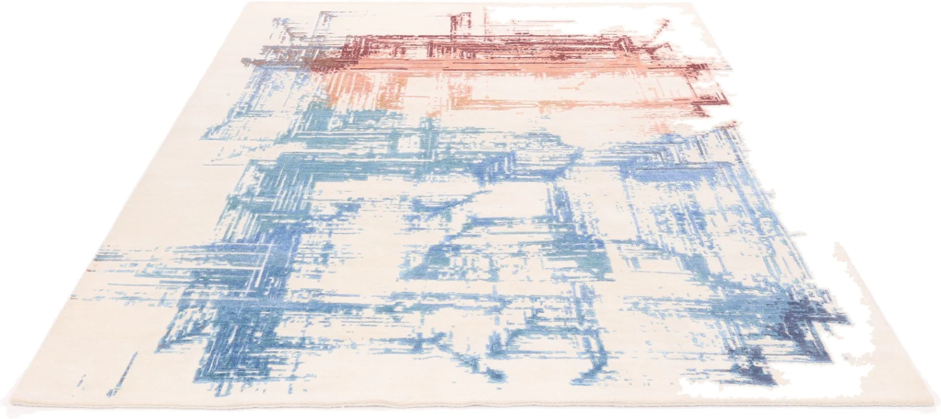 Alternative view of Wool & Silk Indian Rug 248 × 301 cm, hand-knotted