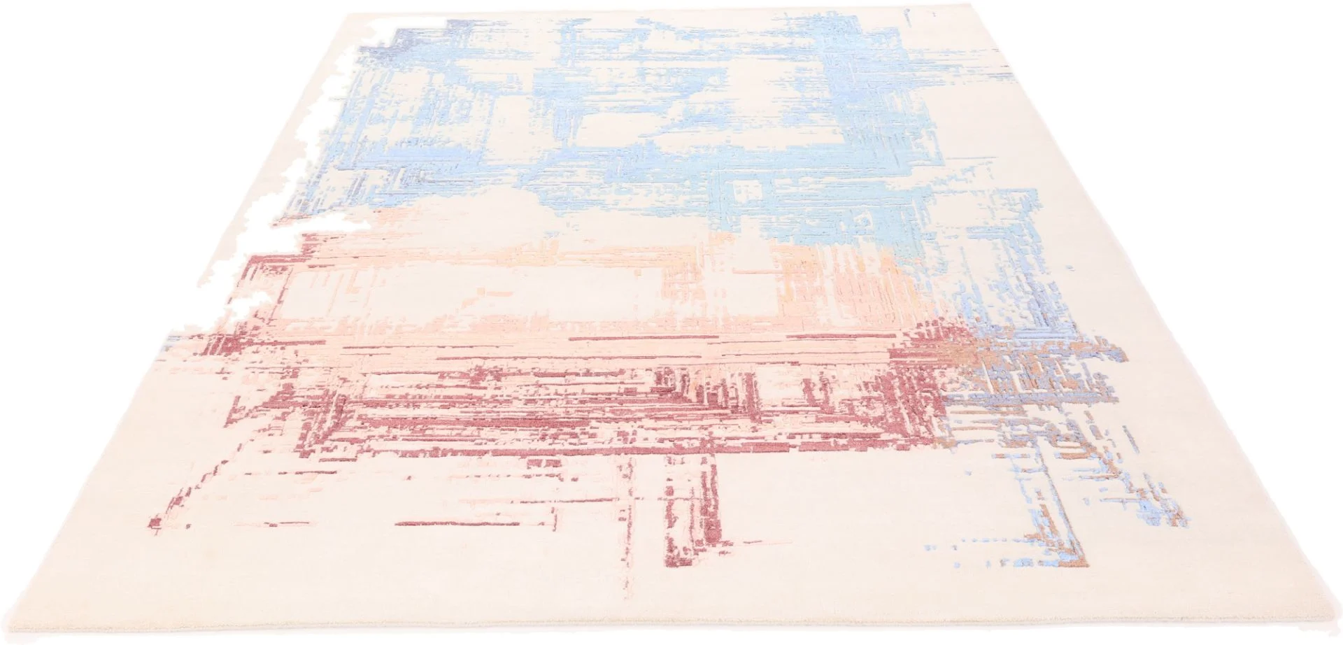 Wool & Silk Indian Rug 248 × 301 cm, hand-knotted - Image 3