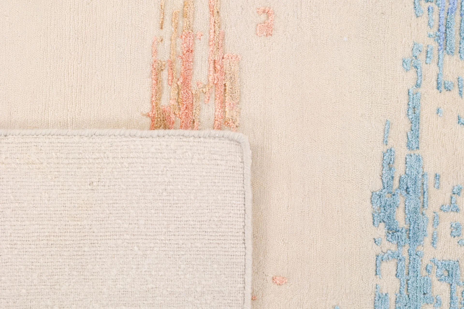 Wool & Silk Indian Rug 248 × 301 cm, hand-knotted - Image 7