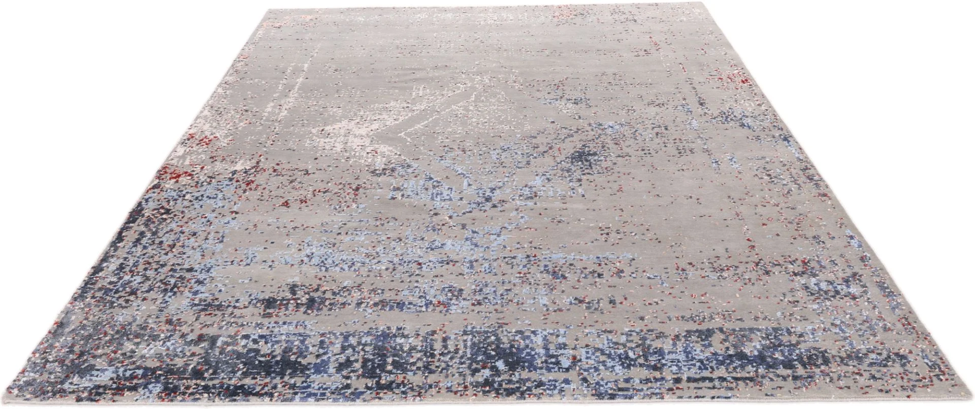 Alternative view of Wool & Silk Indian Rug 252 × 304 cm, hand-knotted