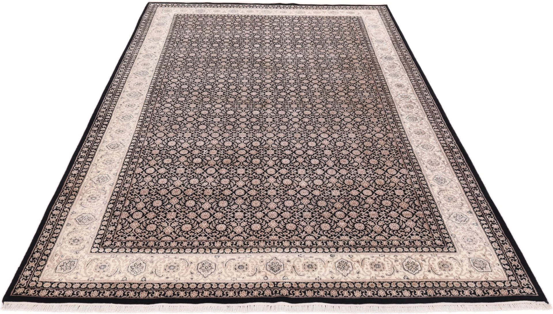 Alternative view of Indian Rug 302 × 198 cm in Wool & Silk, hand-knotted