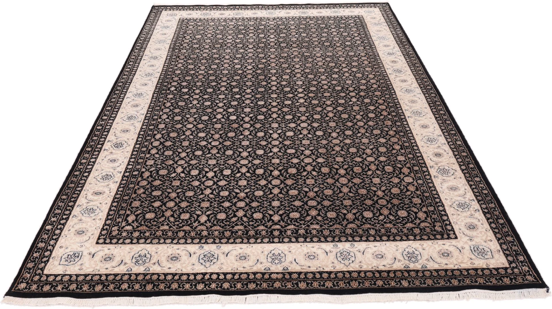 Alternative view of Indian Rug 298 × 199 cm in Wool & Silk, hand-knotted