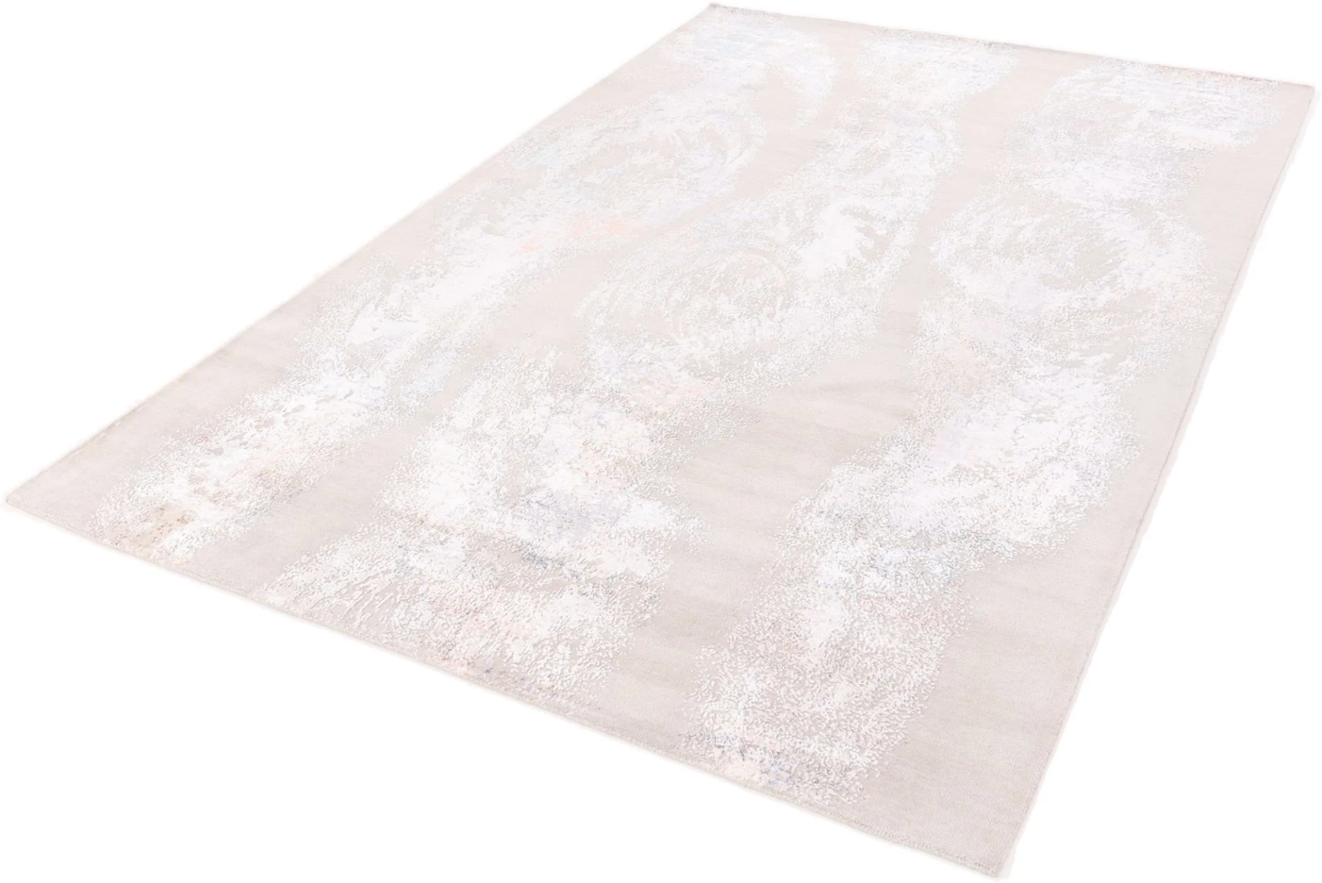Wool & Silk Indian Rug 309 × 202 cm, hand-knotted - Image 4