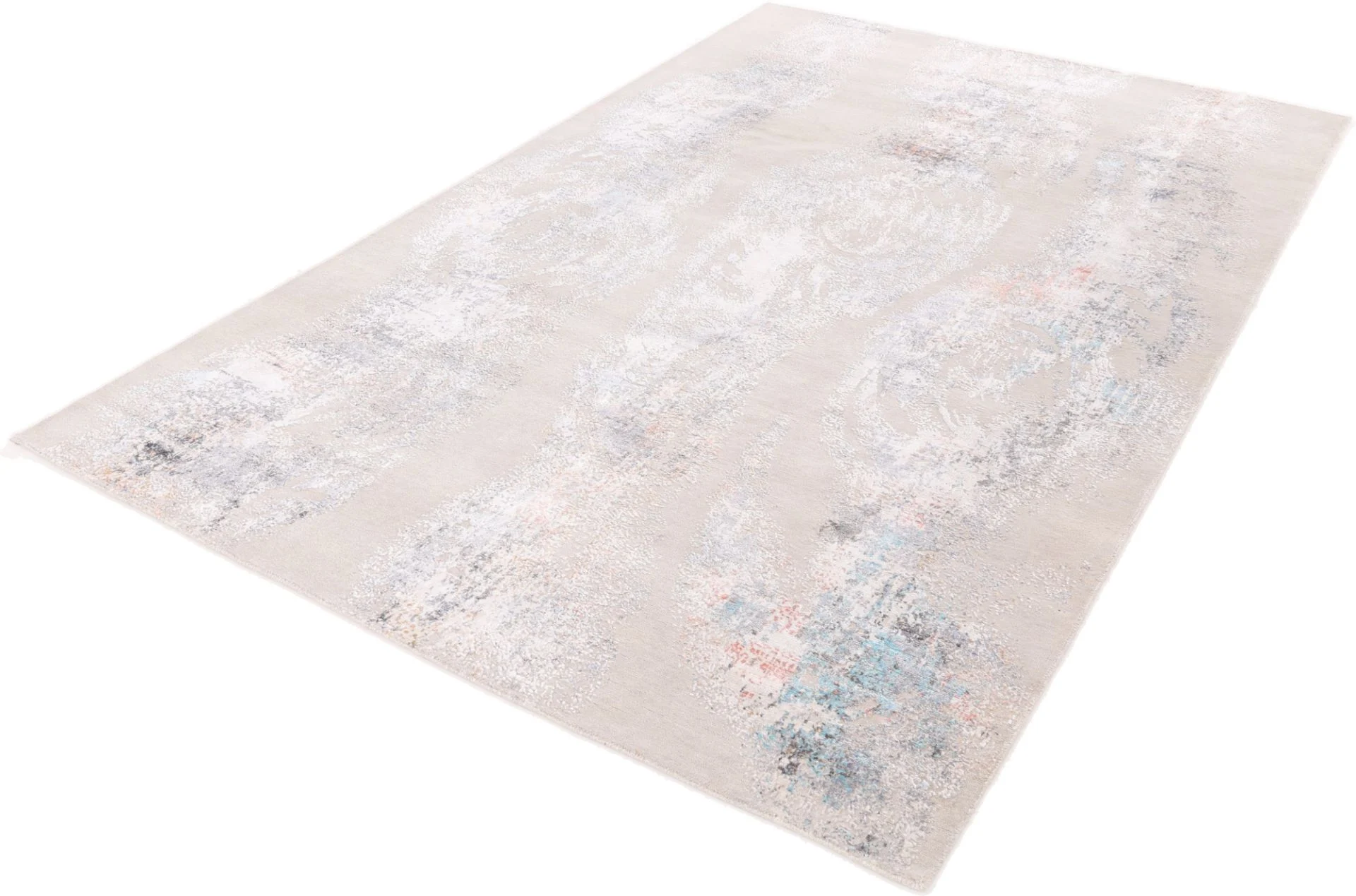 Wool & Silk Indian Rug 309 × 202 cm, hand-knotted - Image 5