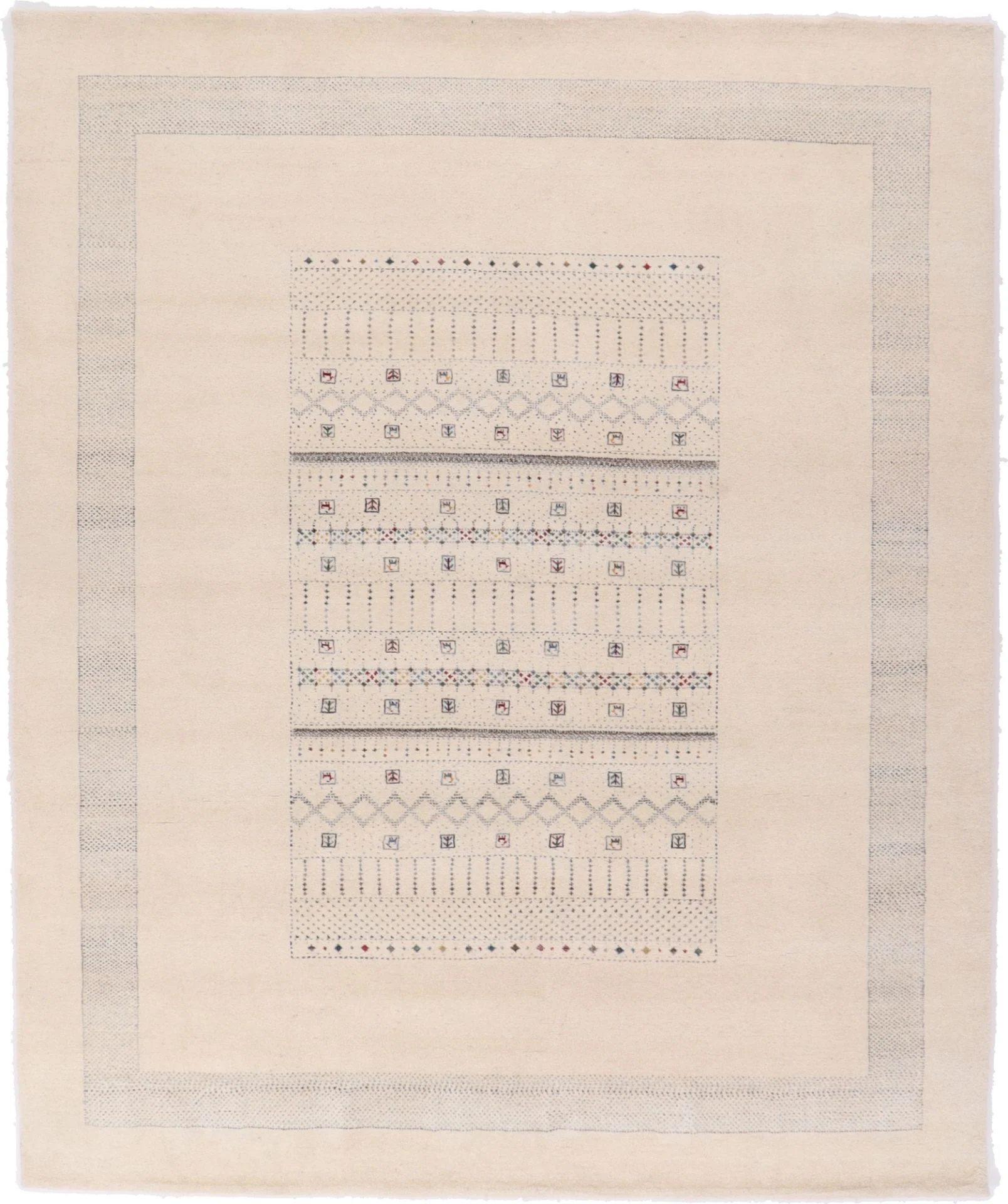Loribaft Indian Rug 296 × 245 cm in Wool & Silk, hand-knotted