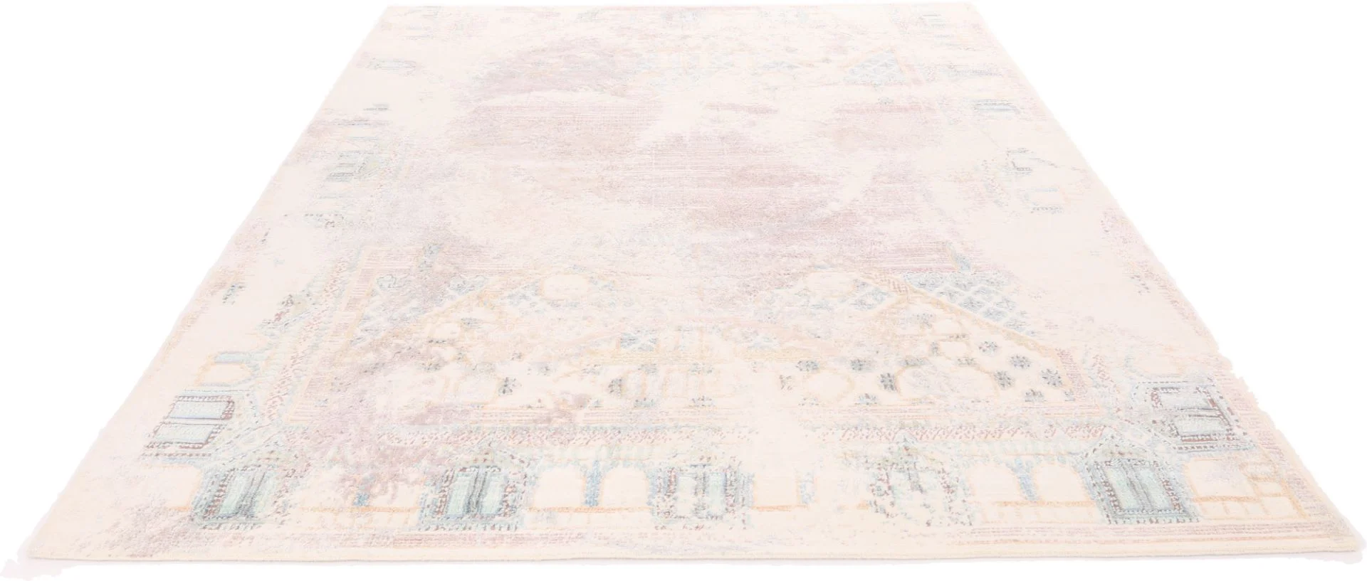 Alternative view of Hand-Knotted Indian Rug, 306 × 251 cm, Wool & Silk