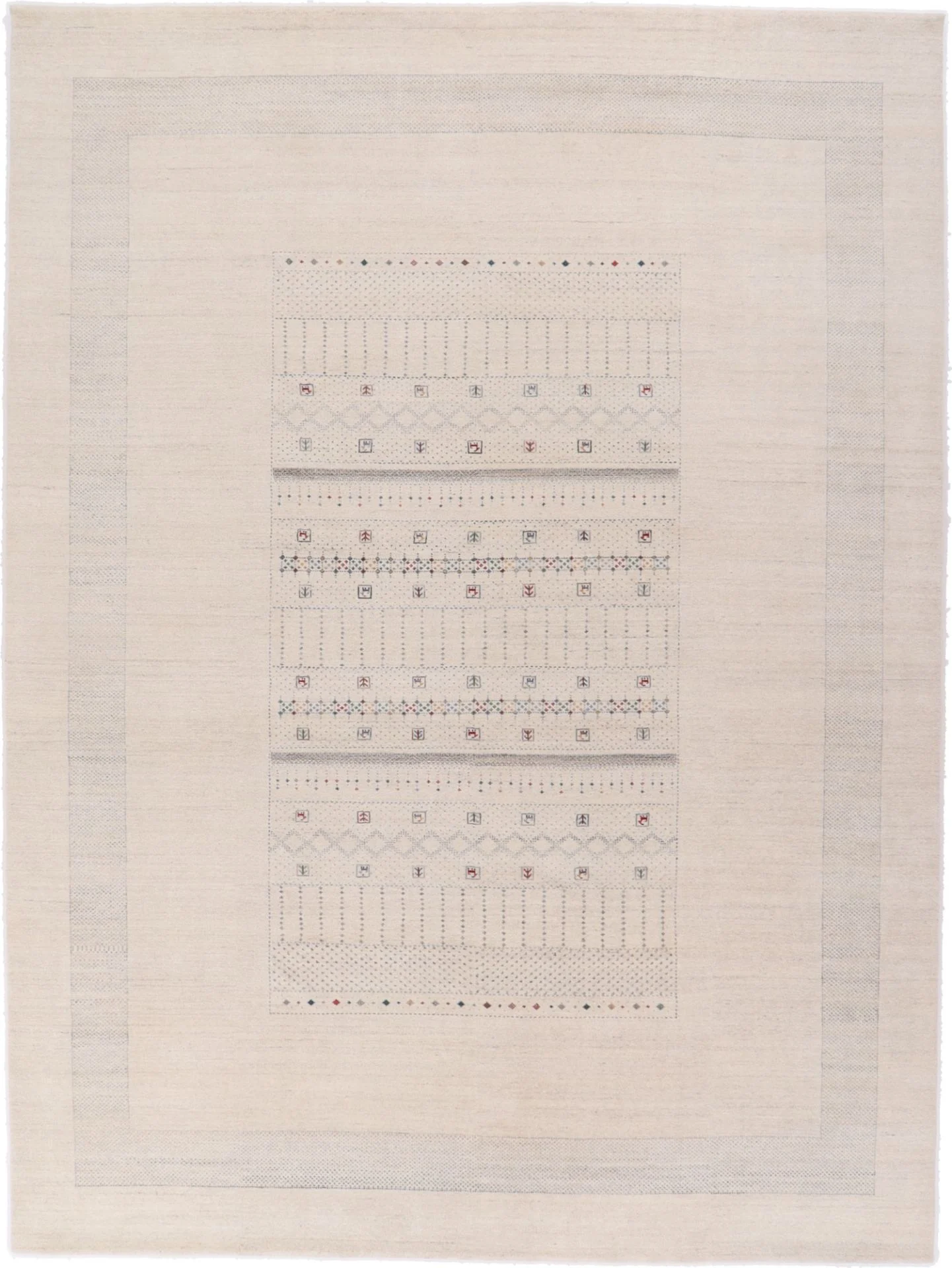 Loribaft Indian Rug 366 × 272 cm in Wool & Silk, hand-knotted