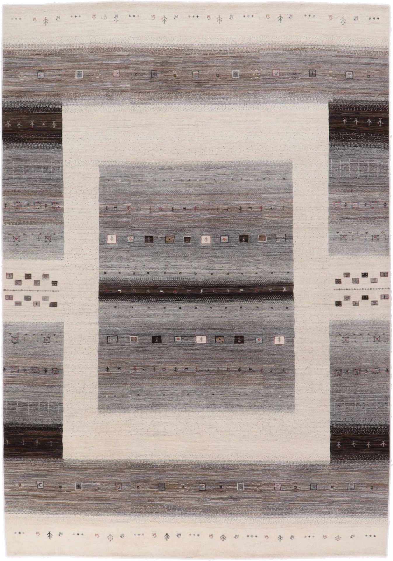 Loribaft Indian Rug 348 × 242 cm in Wool & Silk, hand-knotted