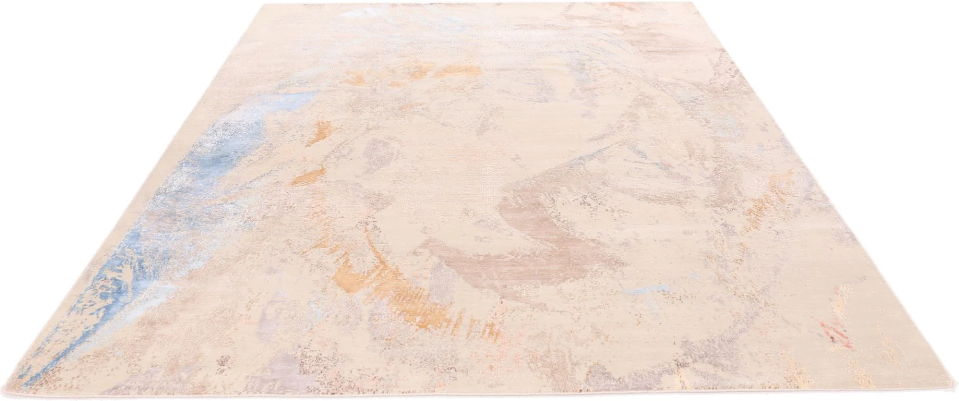 Alternative view of Wool & Silk Indian Rug 305 × 247 cm, hand-knotted