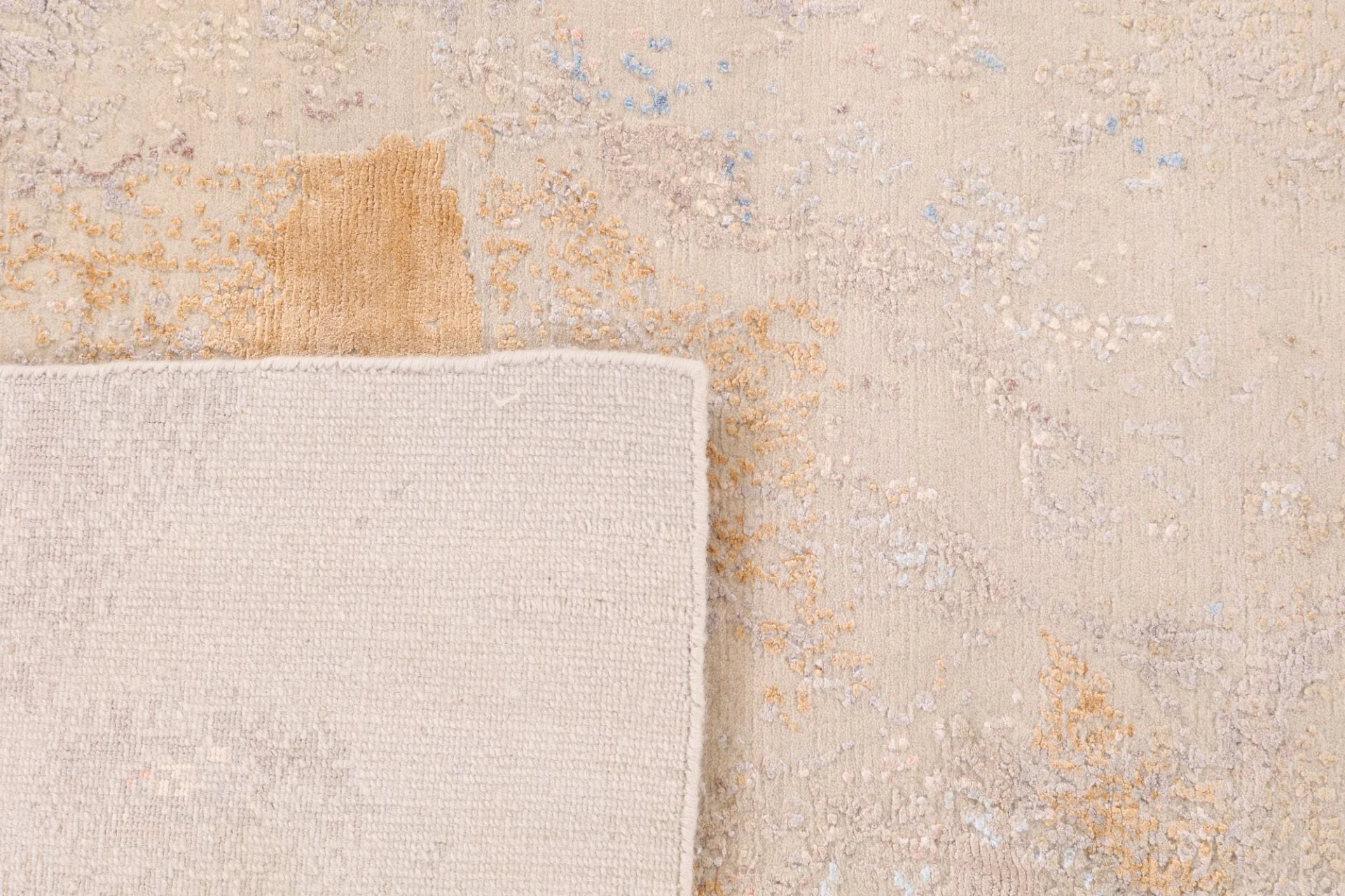Wool & Silk Indian Rug 305 × 247 cm, hand-knotted - Image 7