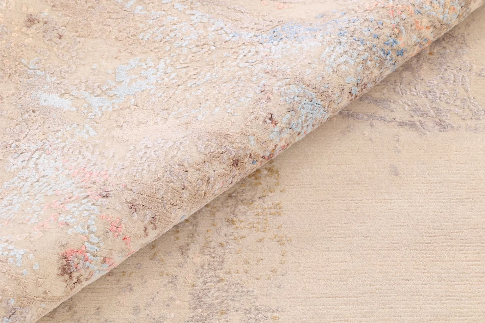 Wool & Silk Indian Rug 305 × 247 cm, hand-knotted - Image 8