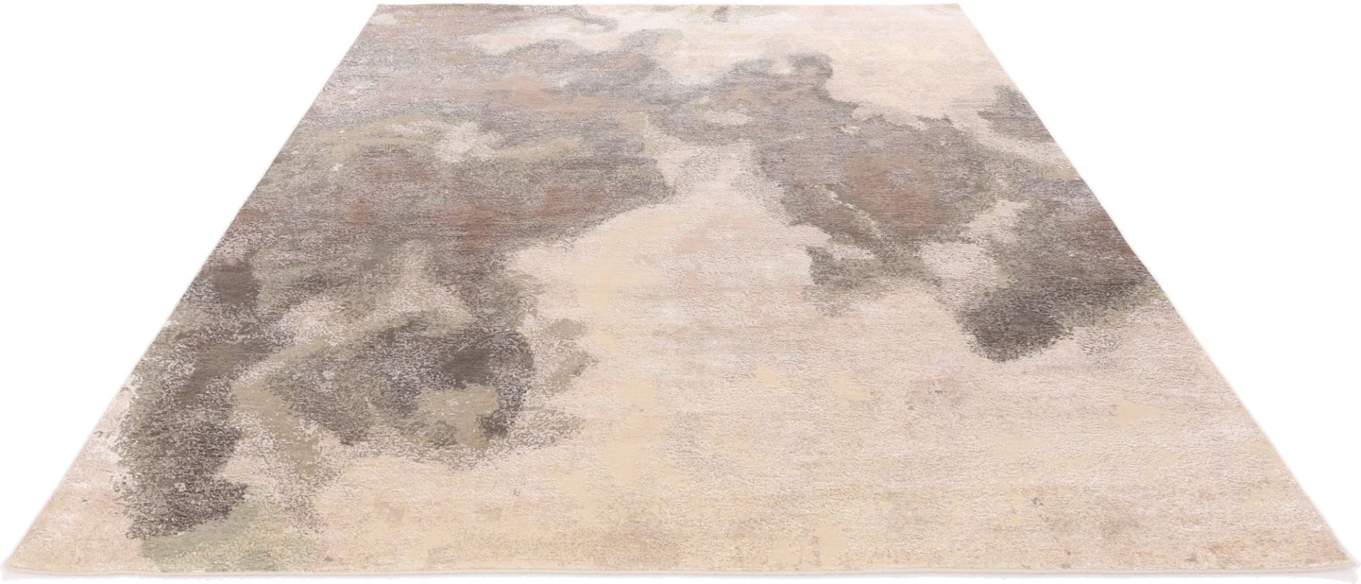 Alternative view of Wool & Silk Indian Rug 304 × 251 cm, hand-knotted