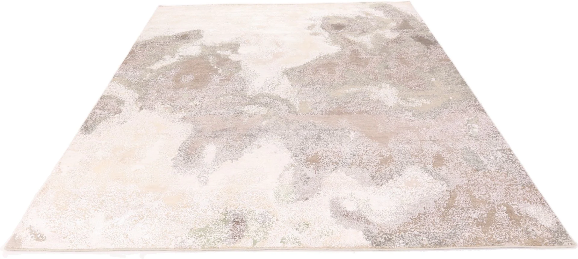 Wool & Silk Indian Rug 304 × 251 cm, hand-knotted - Image 3
