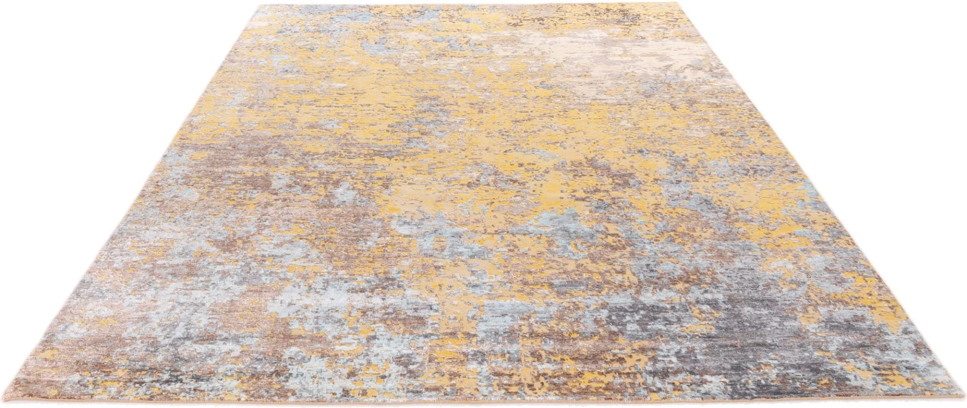 Alternative view of Wool & Silk Indian Rug 303 × 251 cm, hand-knotted
