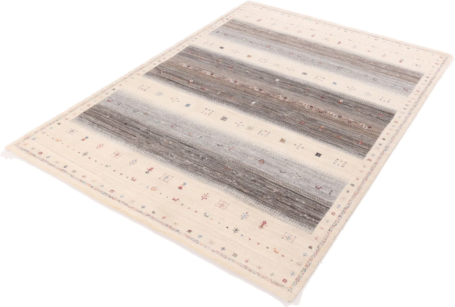 Wool & Silk Loribaft Indian Rug 248 × 172 cm, hand-knotted - Image 5