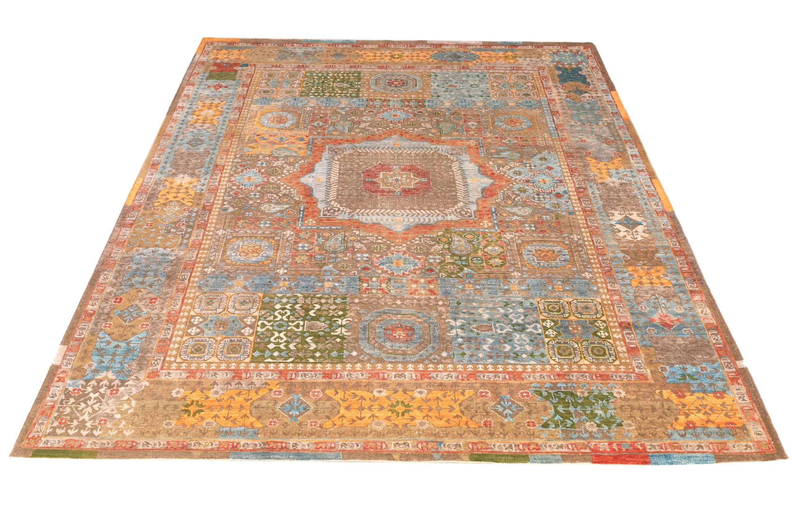 Alternative view of Hand-Knotted Indian Rug, 238 × 175 cm, Wool & Silk