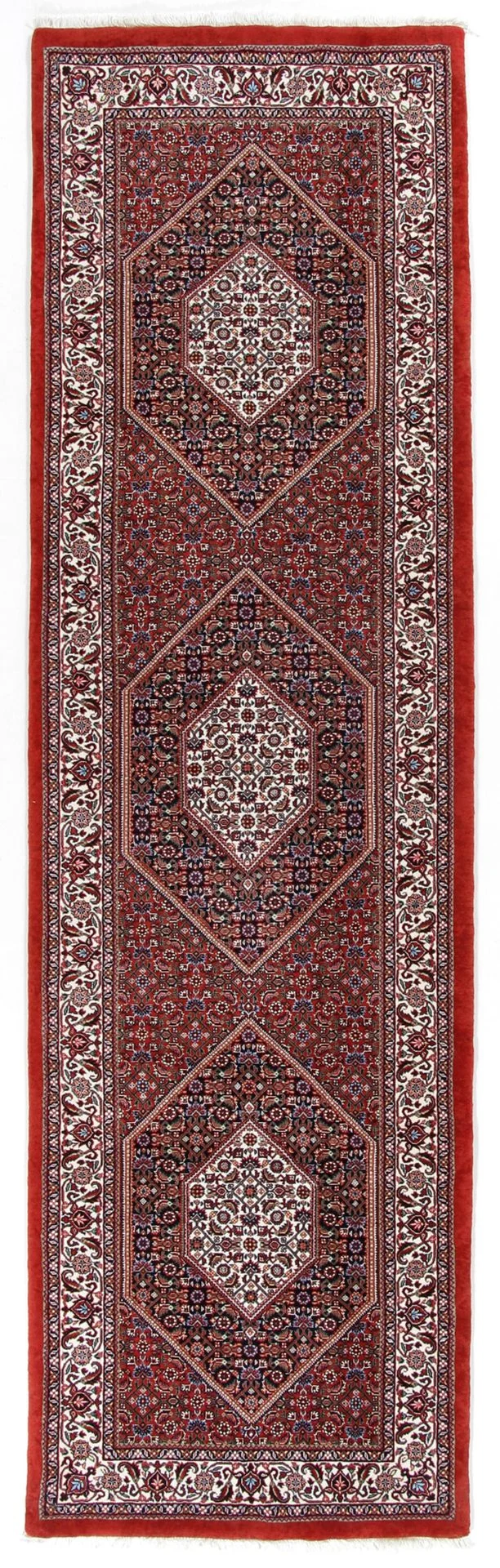 Bijar Persian Rug 85 × 296 cm in Wool & Silk, hand-knotted