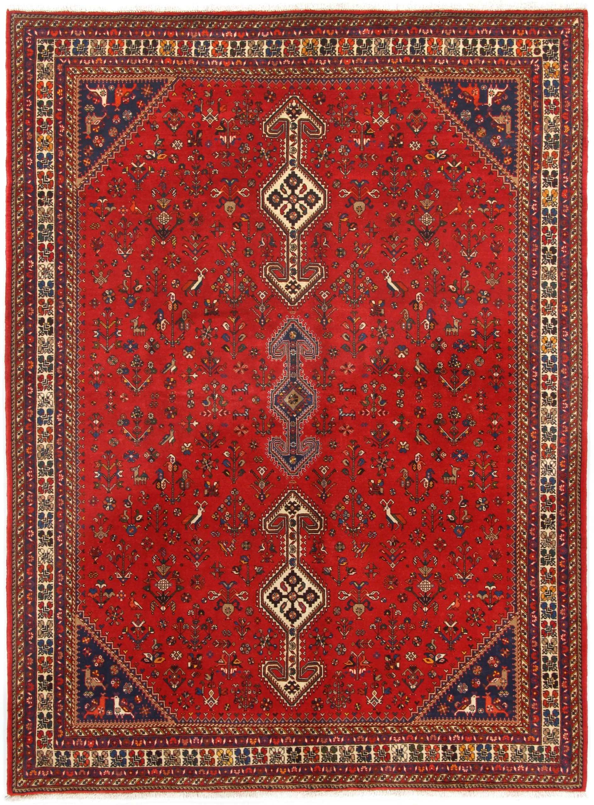 Hand-Knotted Persian Rug, 180 × 252 cm, Wool