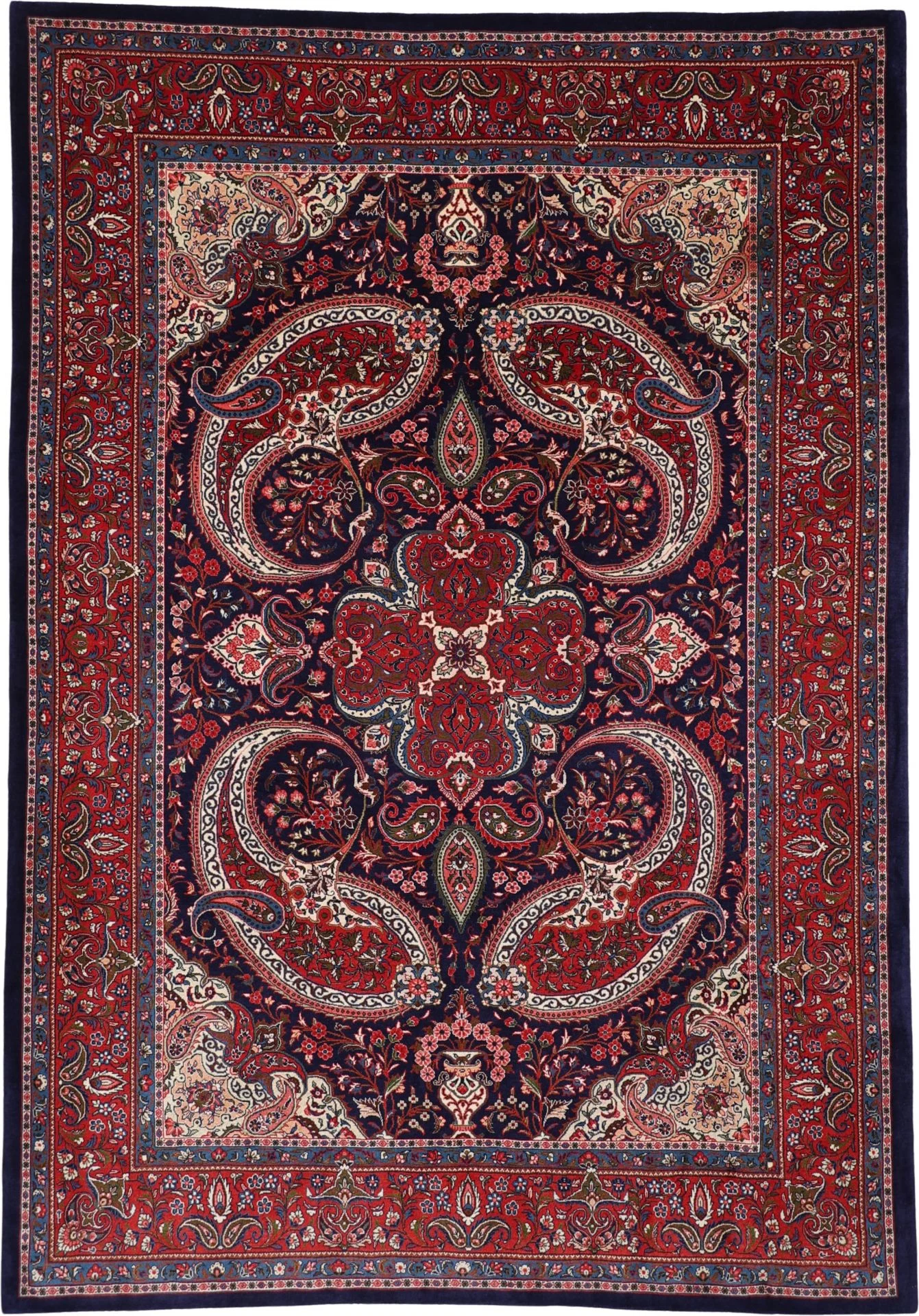 Hand-Knotted Sarouk Persian Rug, 218 × 310 cm, Wool
