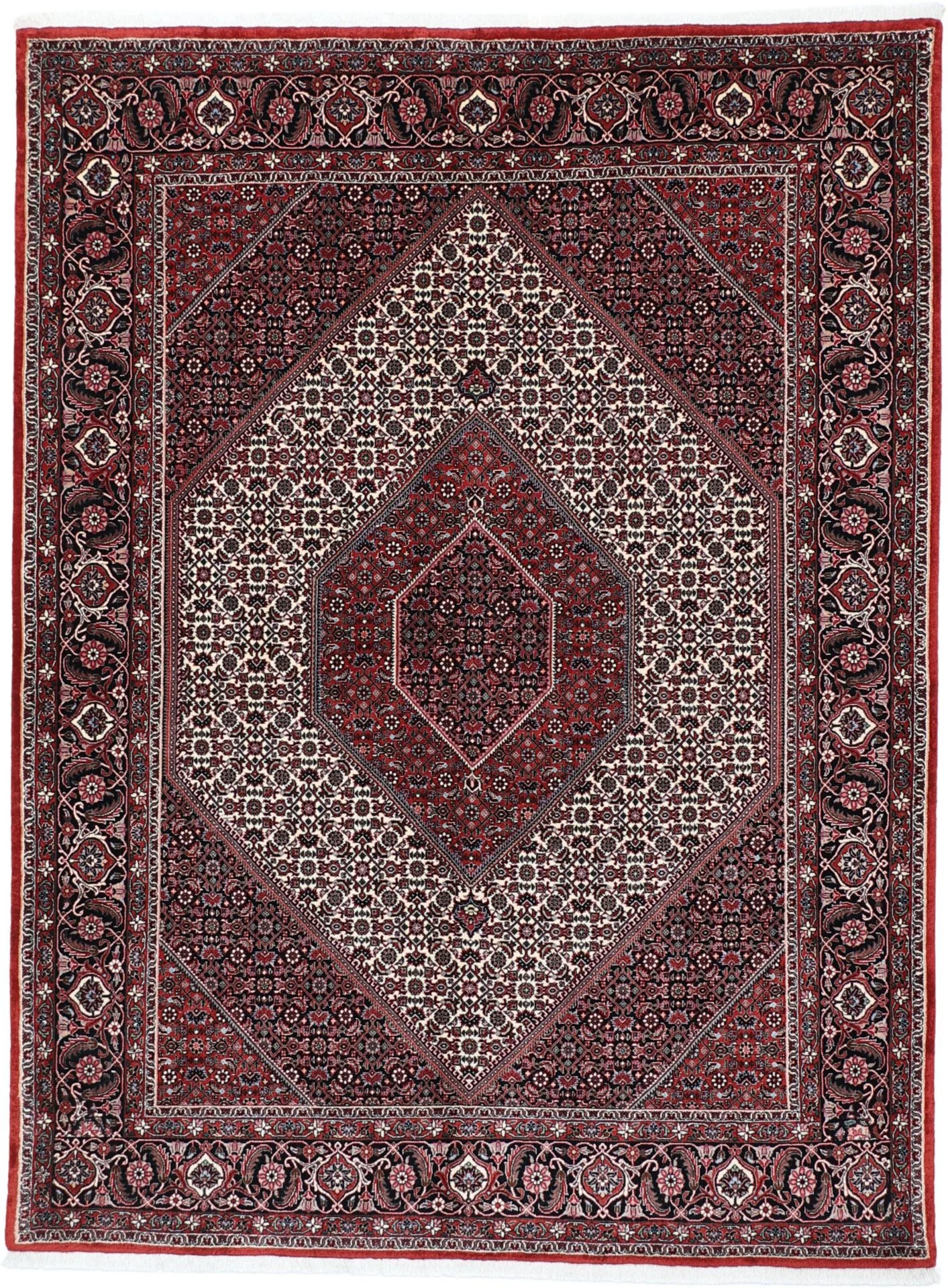 Bijar Persian Rug 173 × 230 cm in Wool & Silk, hand-knotted