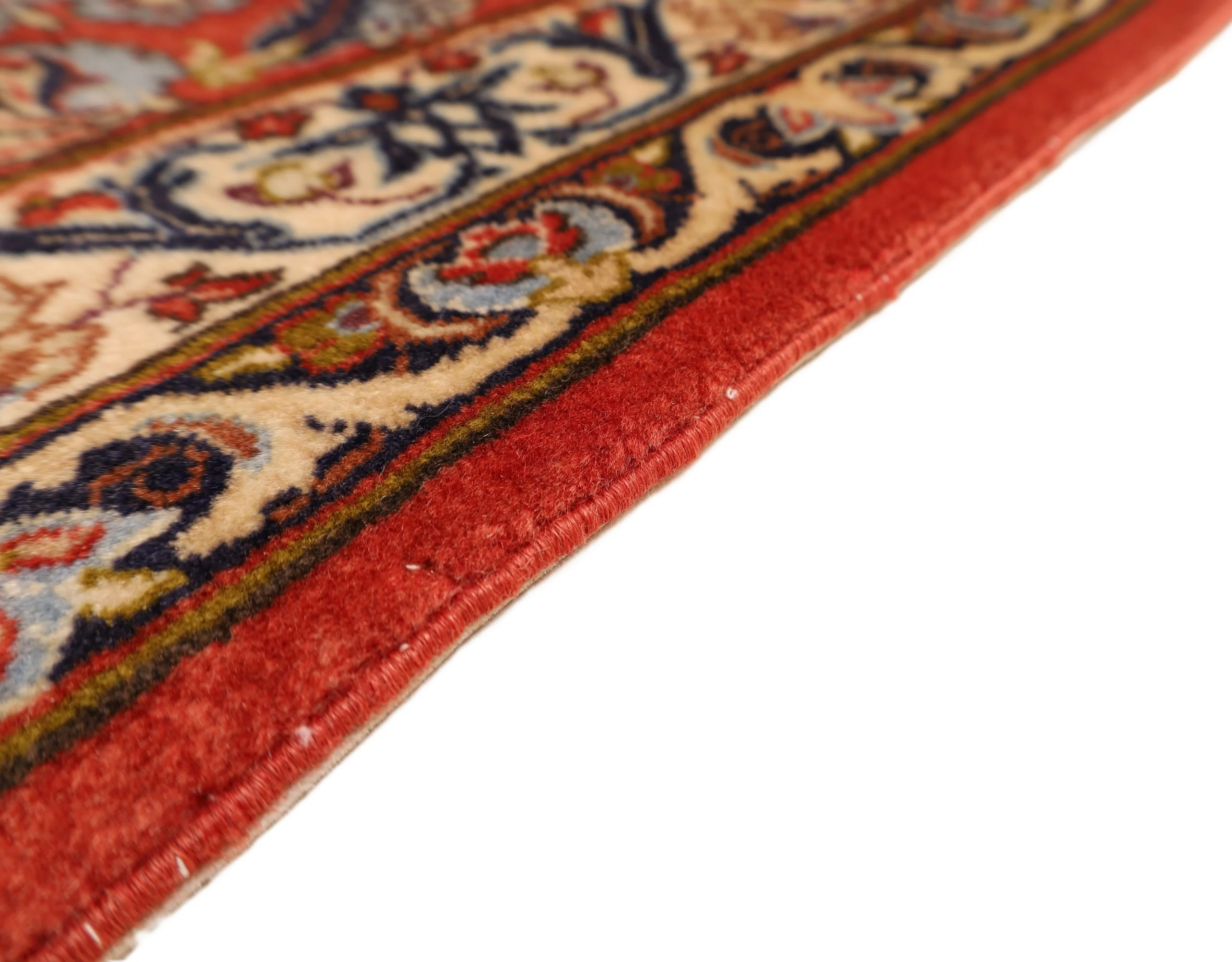 Hand-Knotted Isfahan Persian Rug, 298 × 198 cm, Wool & Silk - Image 7