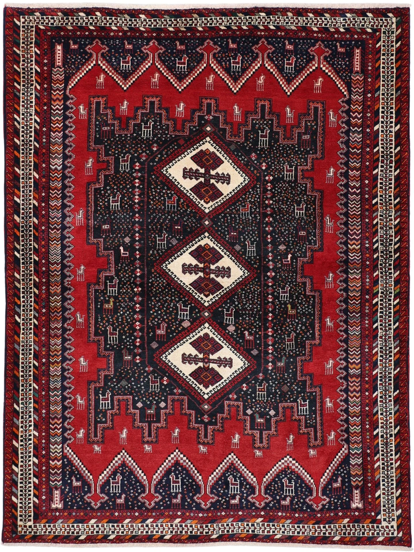 Persian Rug 180 × 240 cm in Wool, hand-knotted