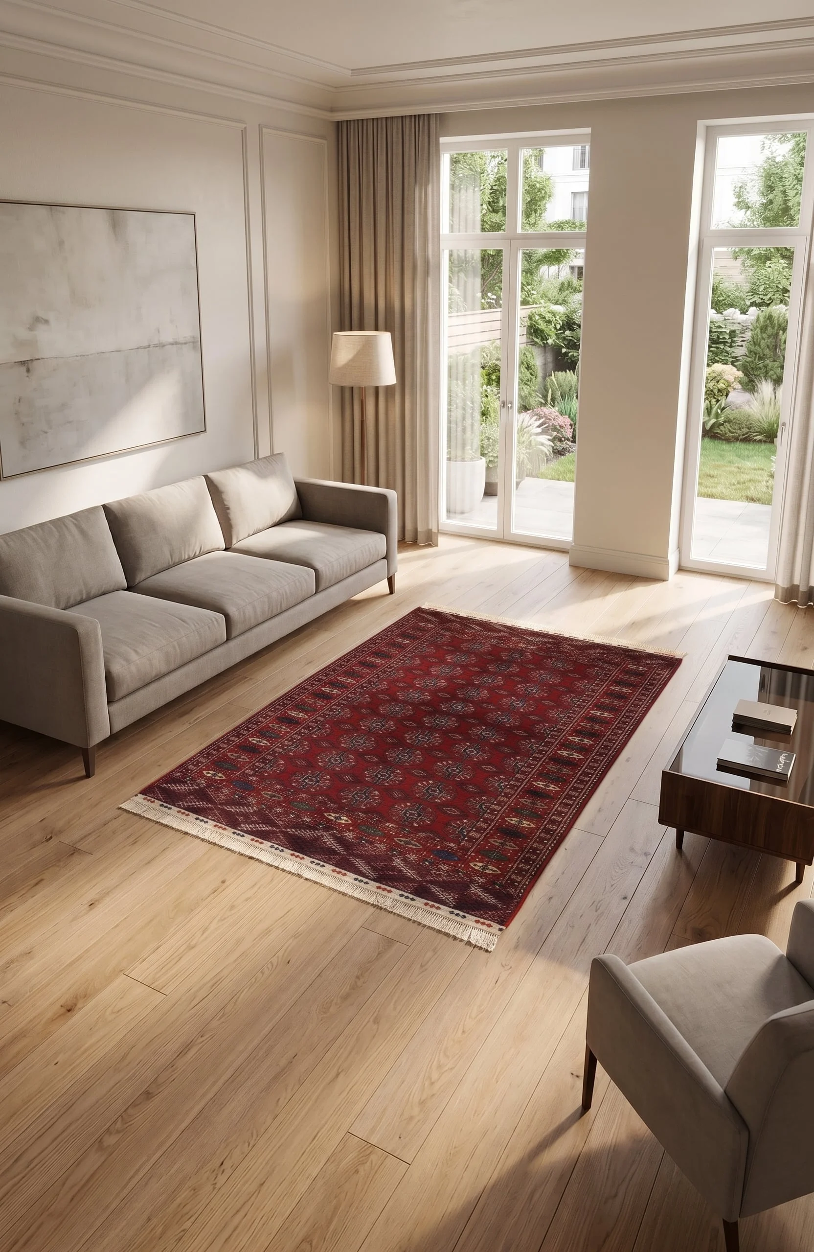 Alternative view of Hand-Knotted Oriental Rug from Russland, 175 × 122 cm