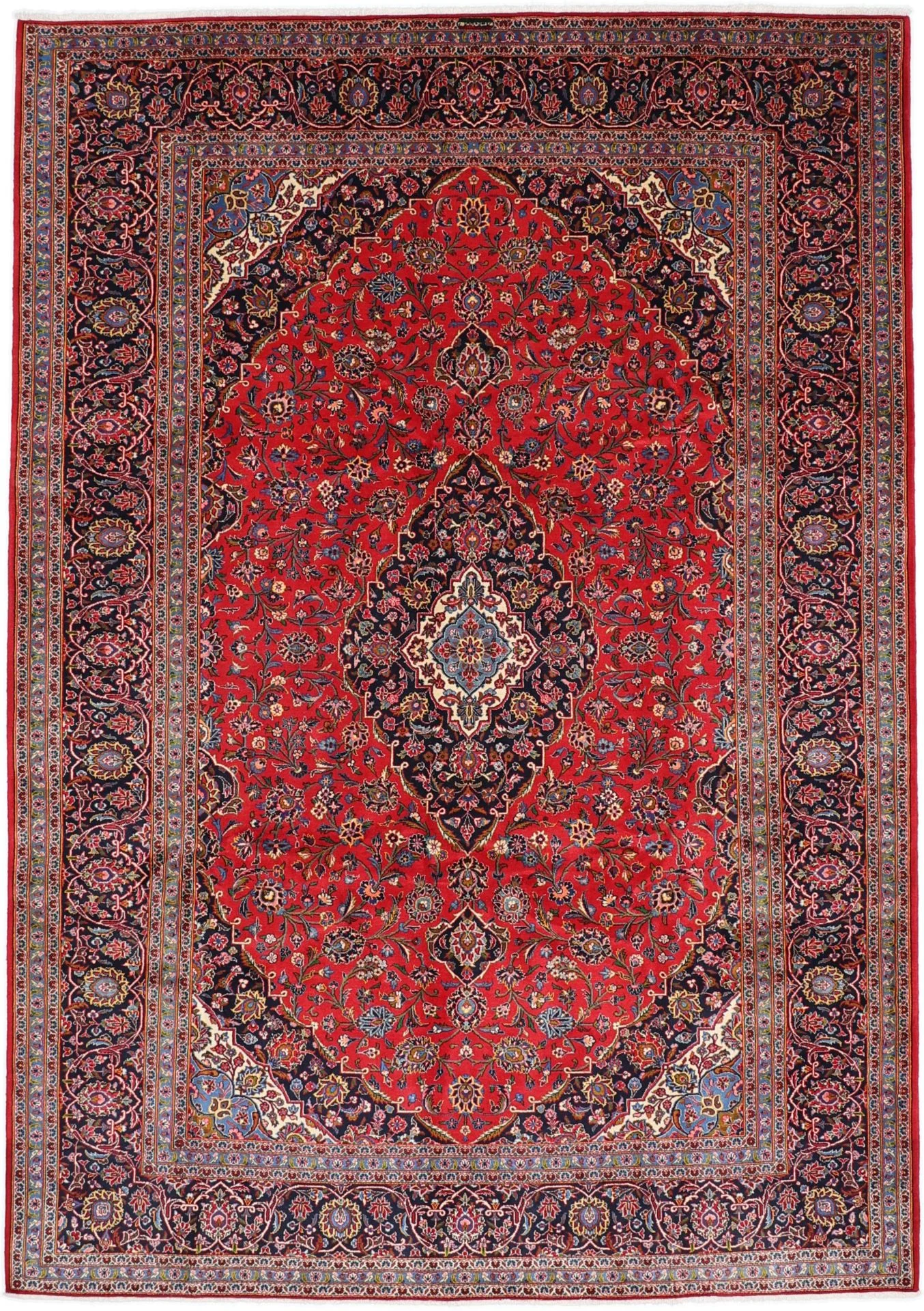 Wool Kashan Persian Rug 250 × 350 cm, hand-knotted