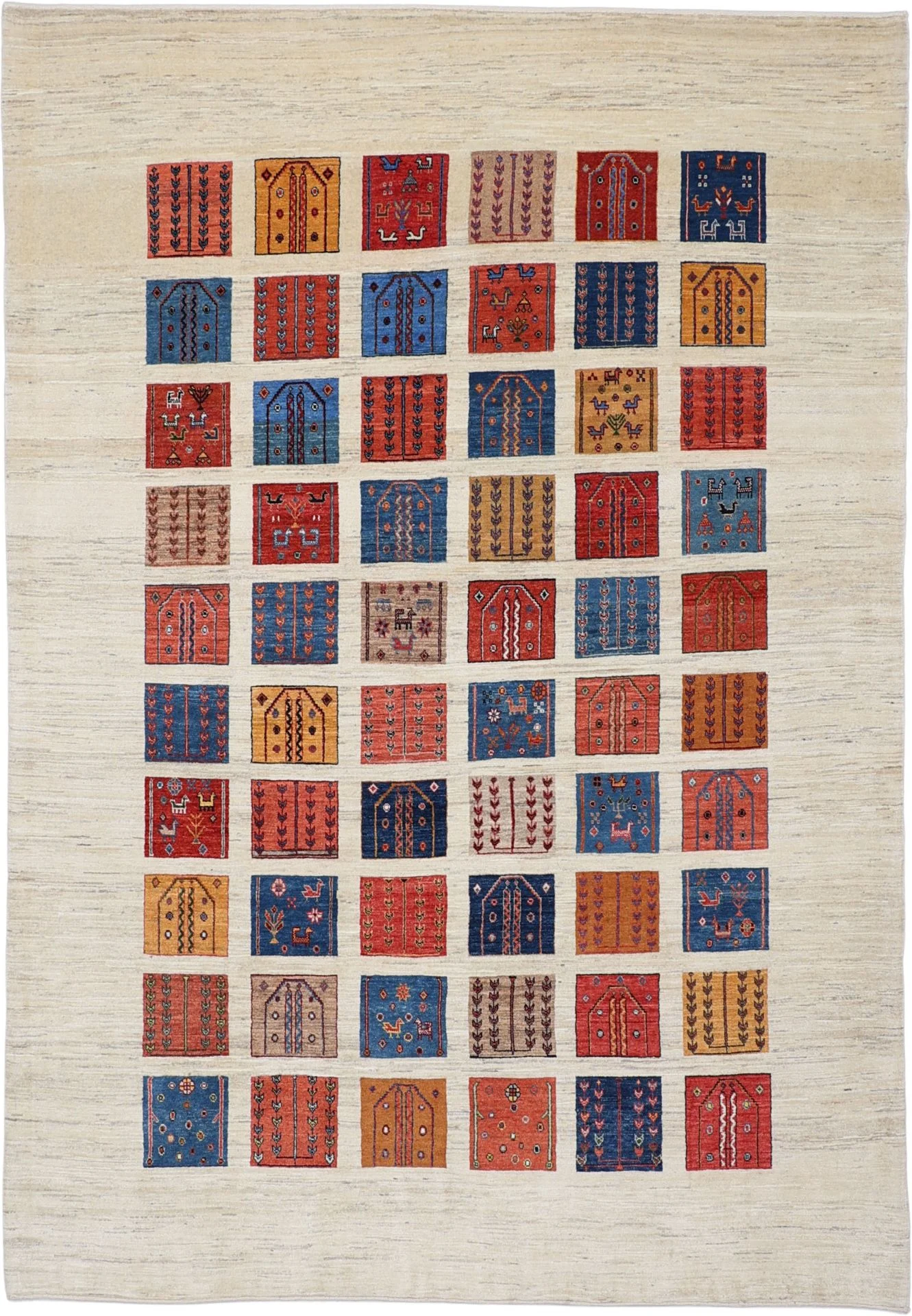 Hand-Knotted Loribaft Persian Rug, 200 × 290 cm, Wool