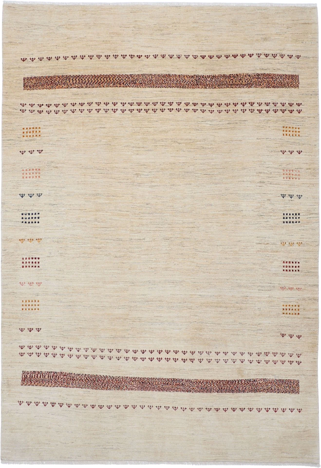 Hand-Knotted Loribaft Persian Rug, 205 × 300 cm, Wool