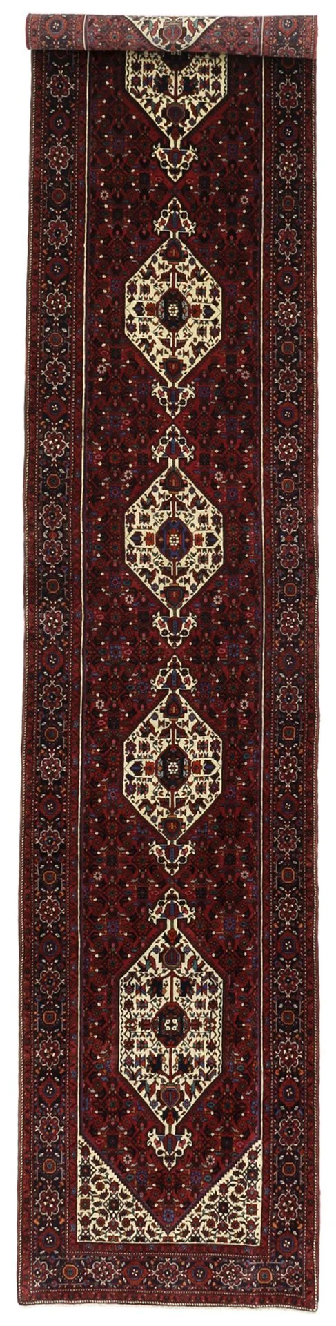 Wool Persian Rug 93 × 480 cm, hand-knotted