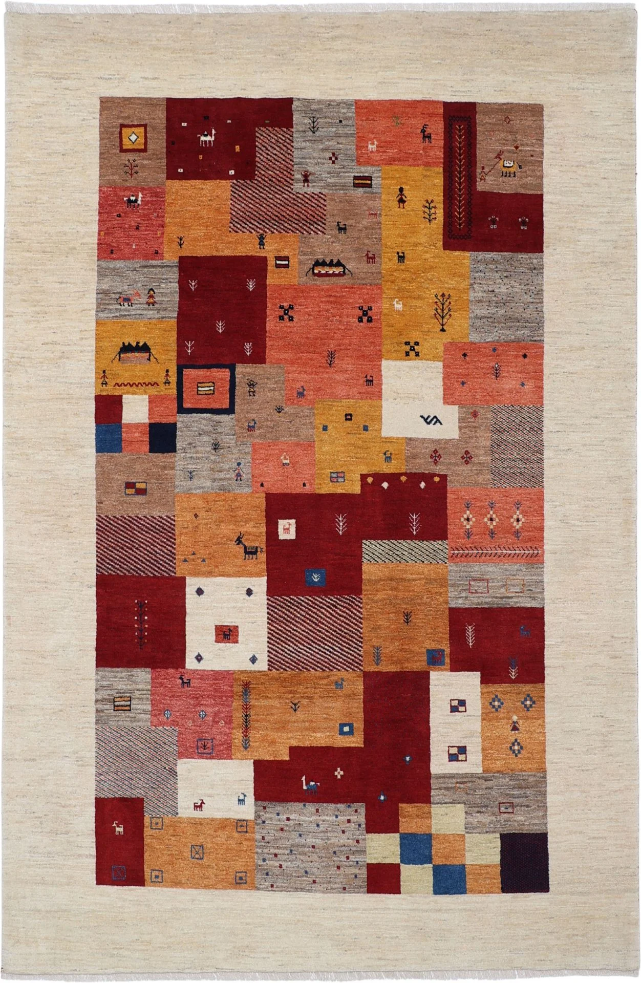 Wool Loribaft Persian Rug 200 × 306 cm, hand-knotted