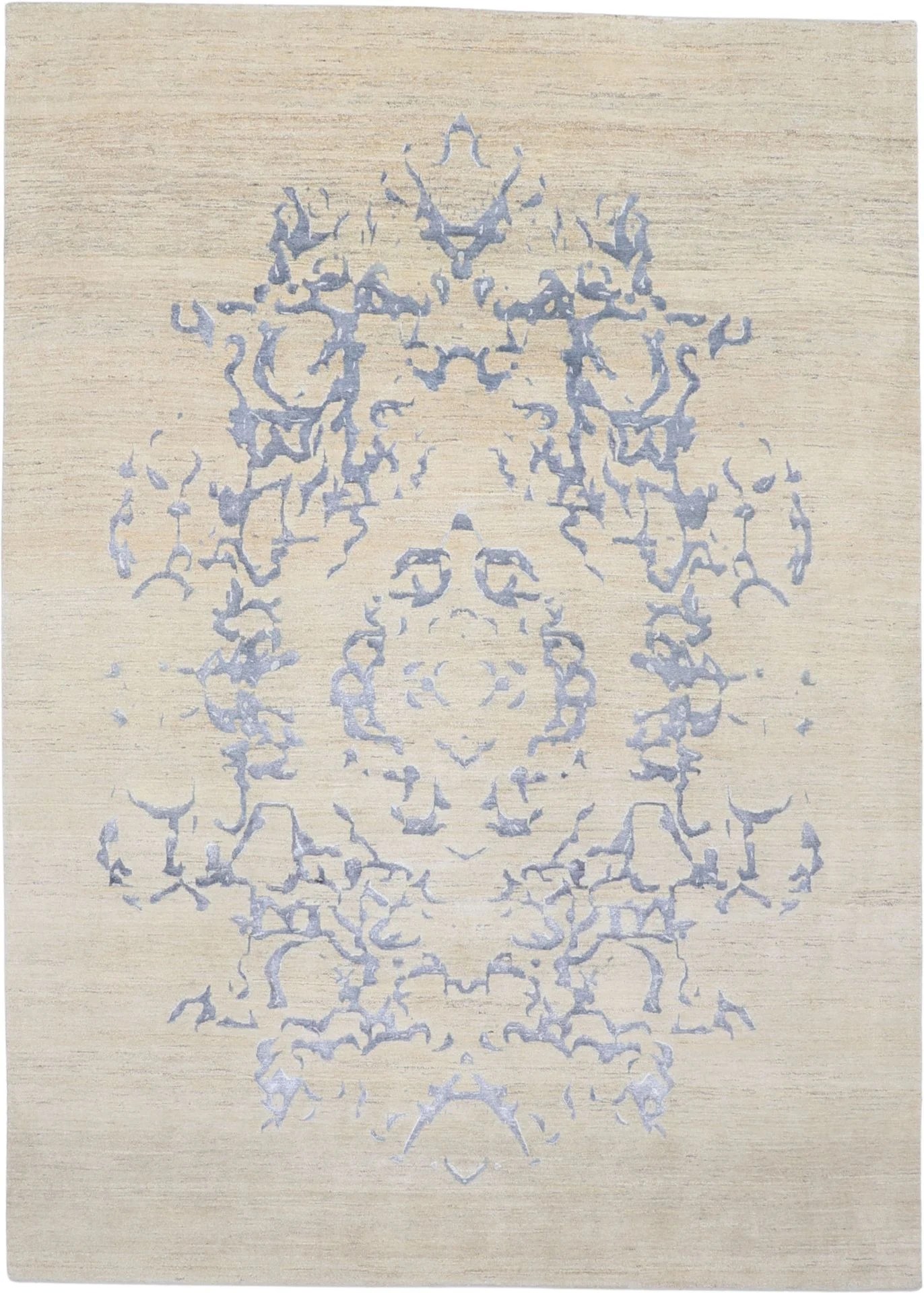 Hand-Knotted Loribaft Indian Rug, 241 × 337 cm, Wool